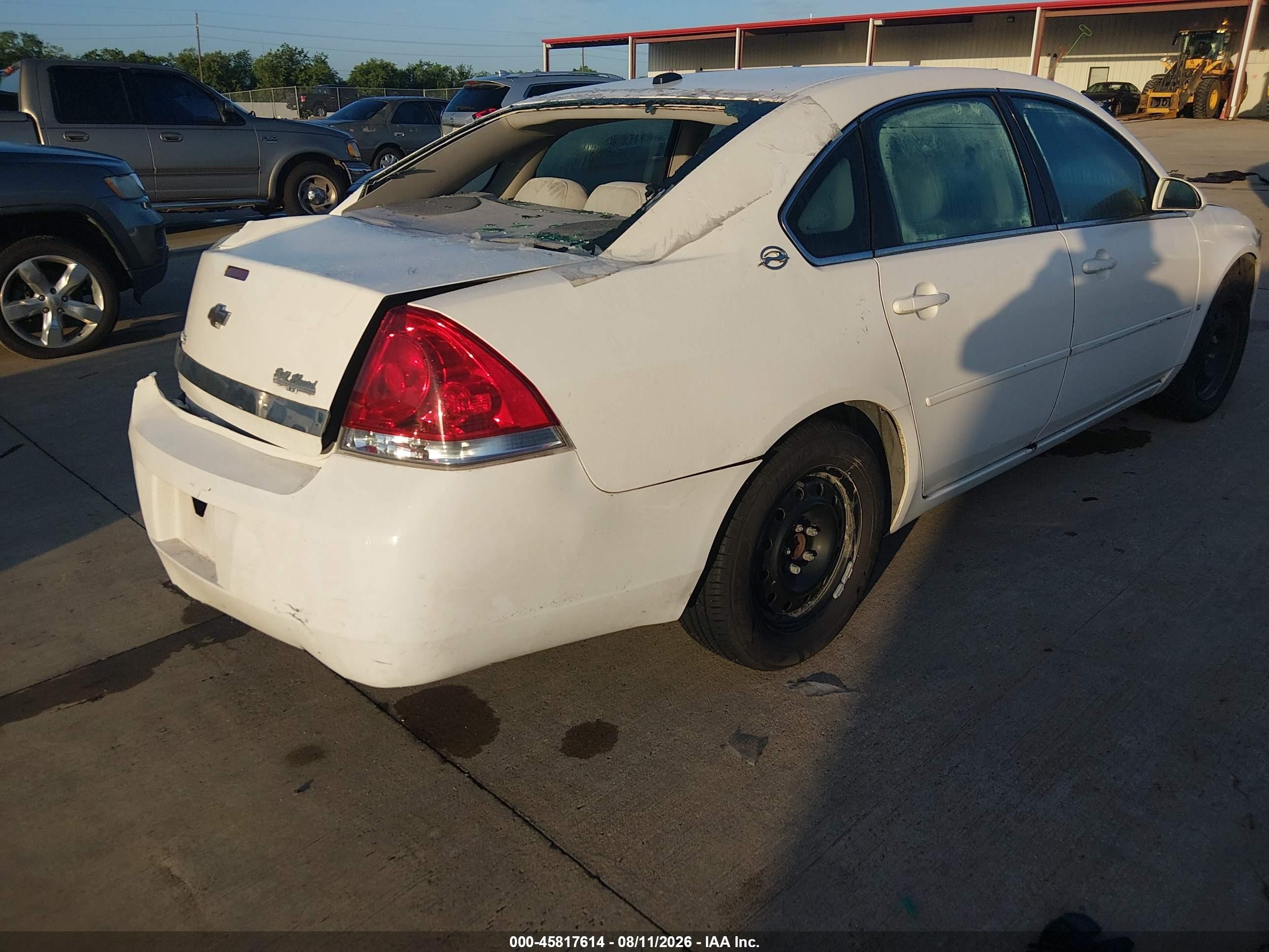 2006 Chevrolet Impala Ls White vin: 2G1WB58K969376162