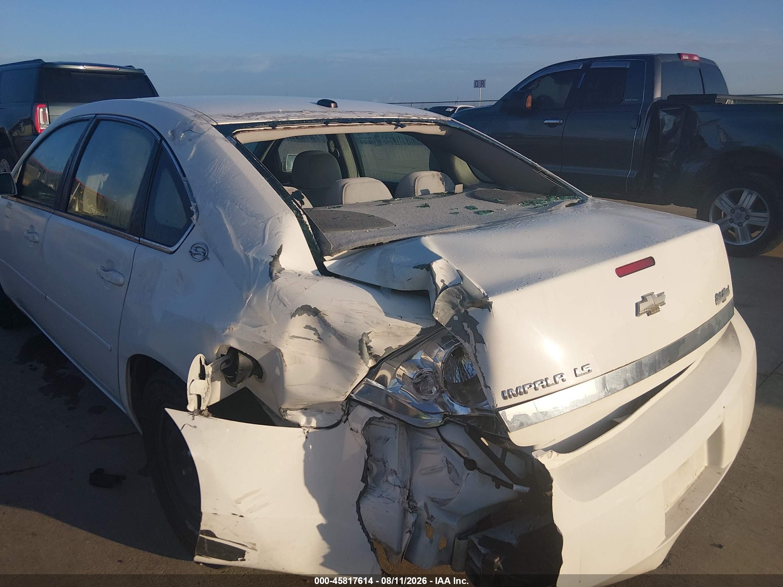 2006 Chevrolet Impala Ls White vin: 2G1WB58K969376162