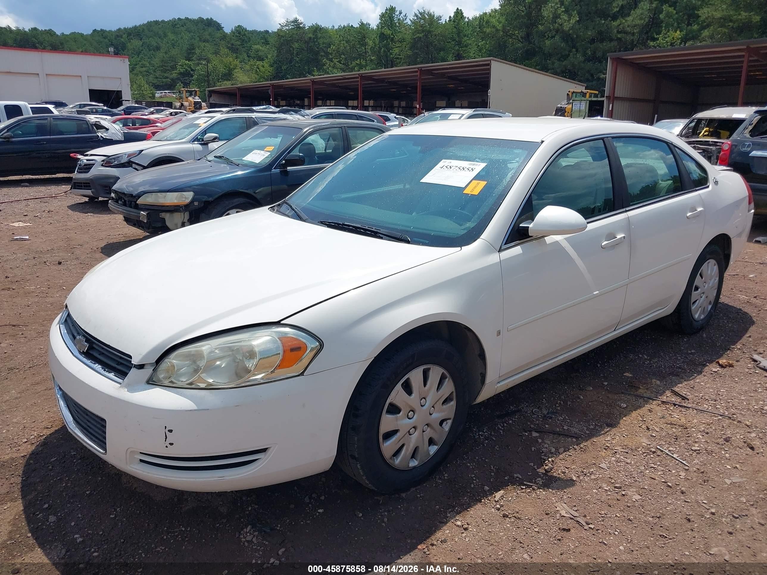 2007 Chevrolet Impala Ls Белый vin: 2G1WB58K979166307