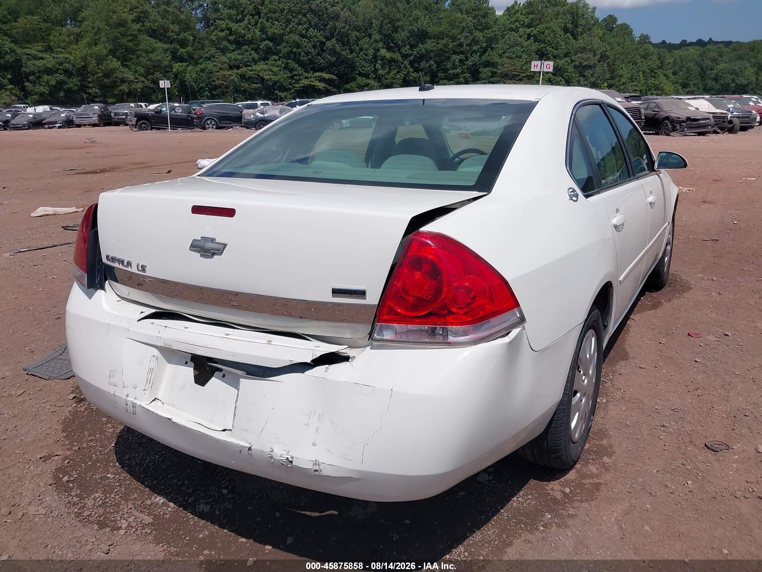 2007 Chevrolet Impala Ls Белый vin: 2G1WB58K979166307