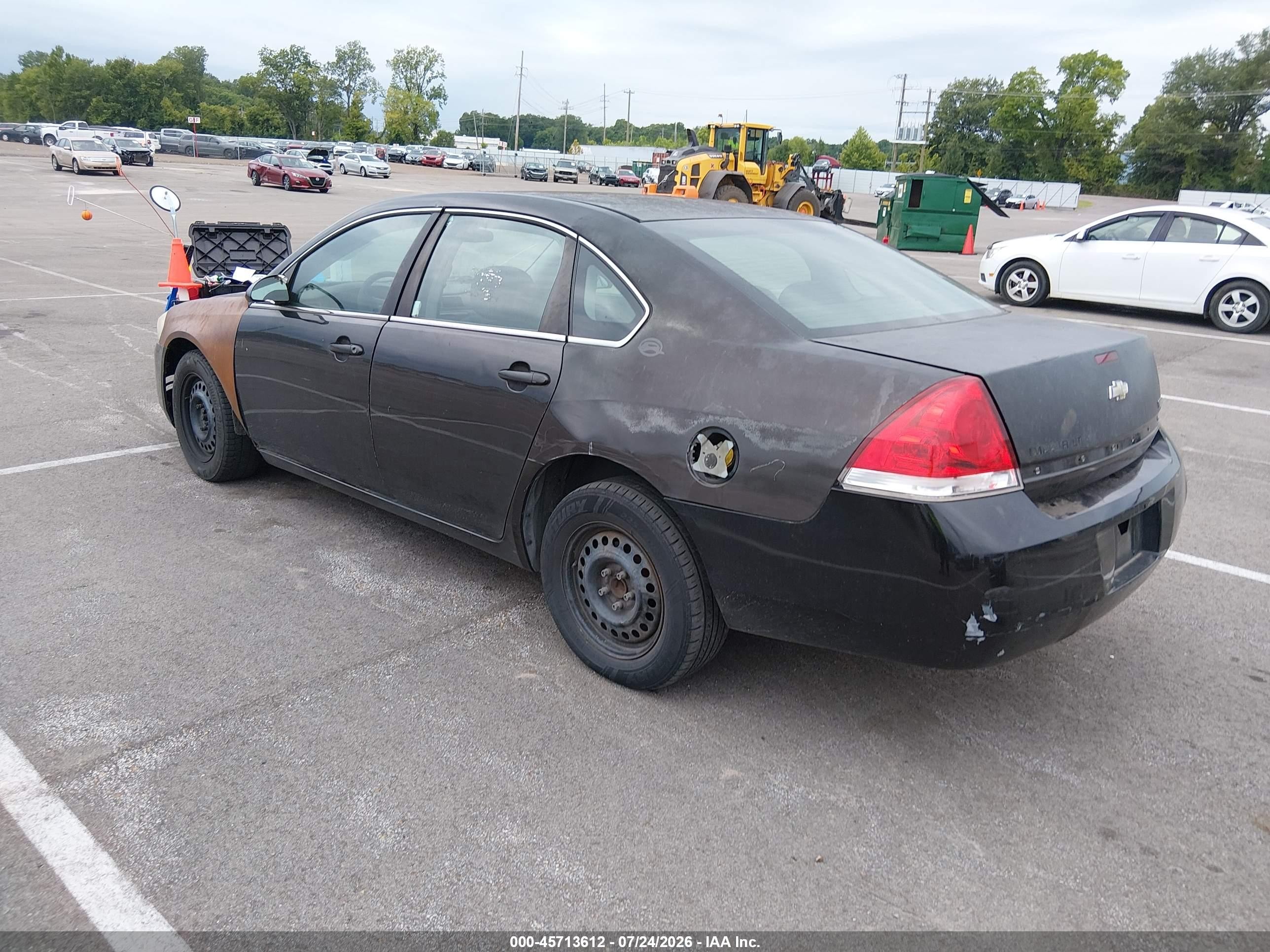 2008 Chevrolet Impala Ls Black vin: 2G1WB58K981223265