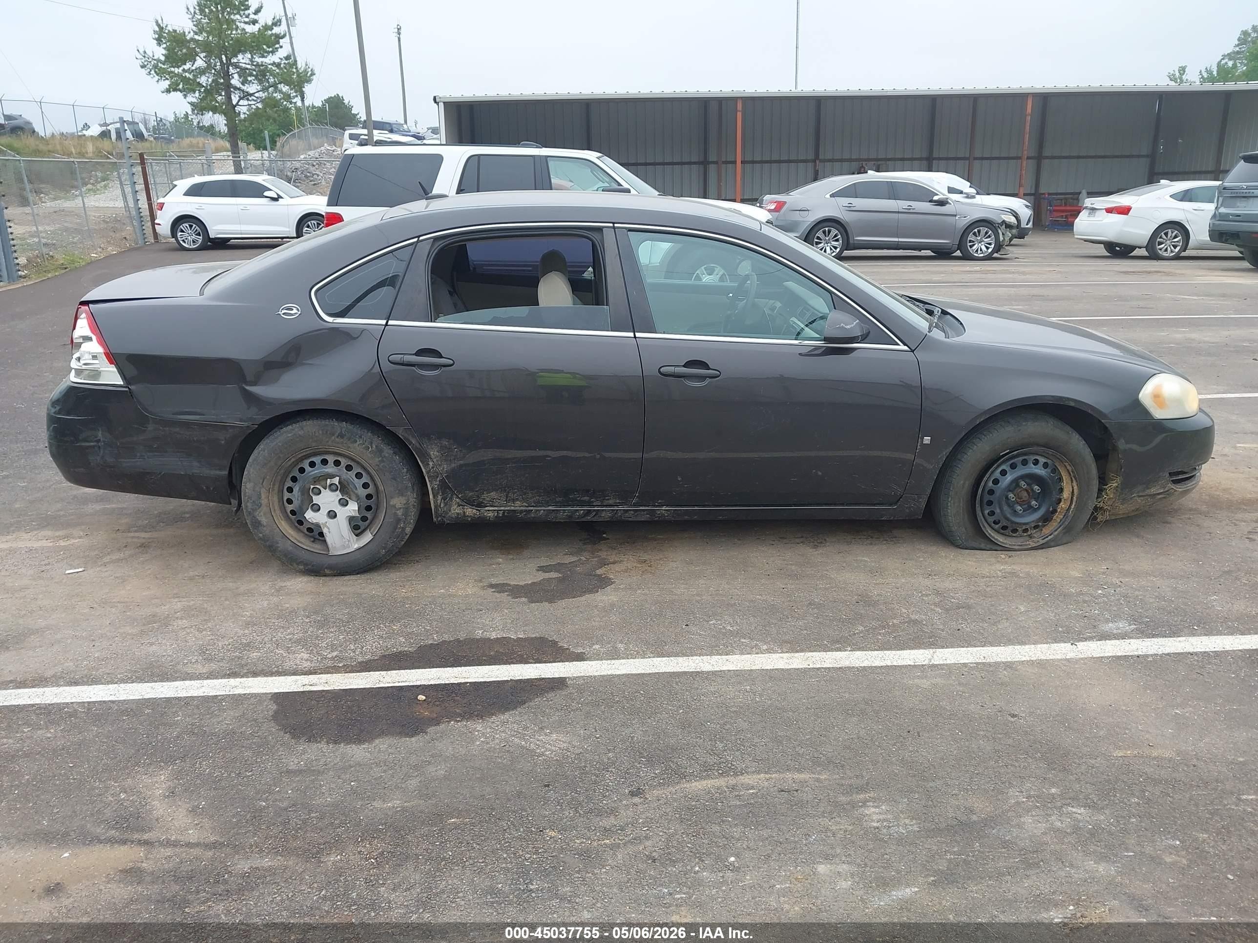 2008 Chevrolet Impala Ls Black vin: 2G1WB58K981307974