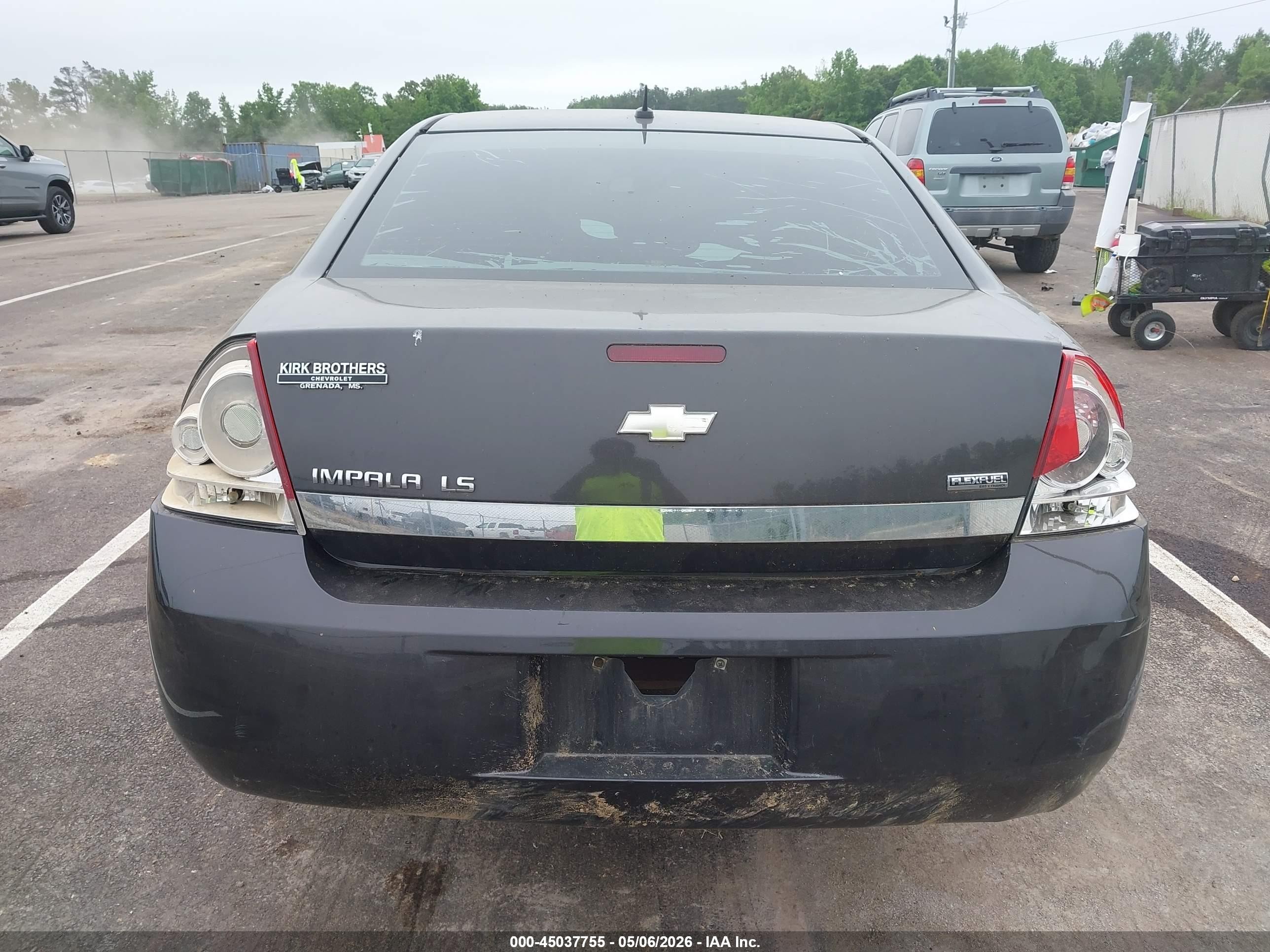 2008 Chevrolet Impala Ls Black vin: 2G1WB58K981307974