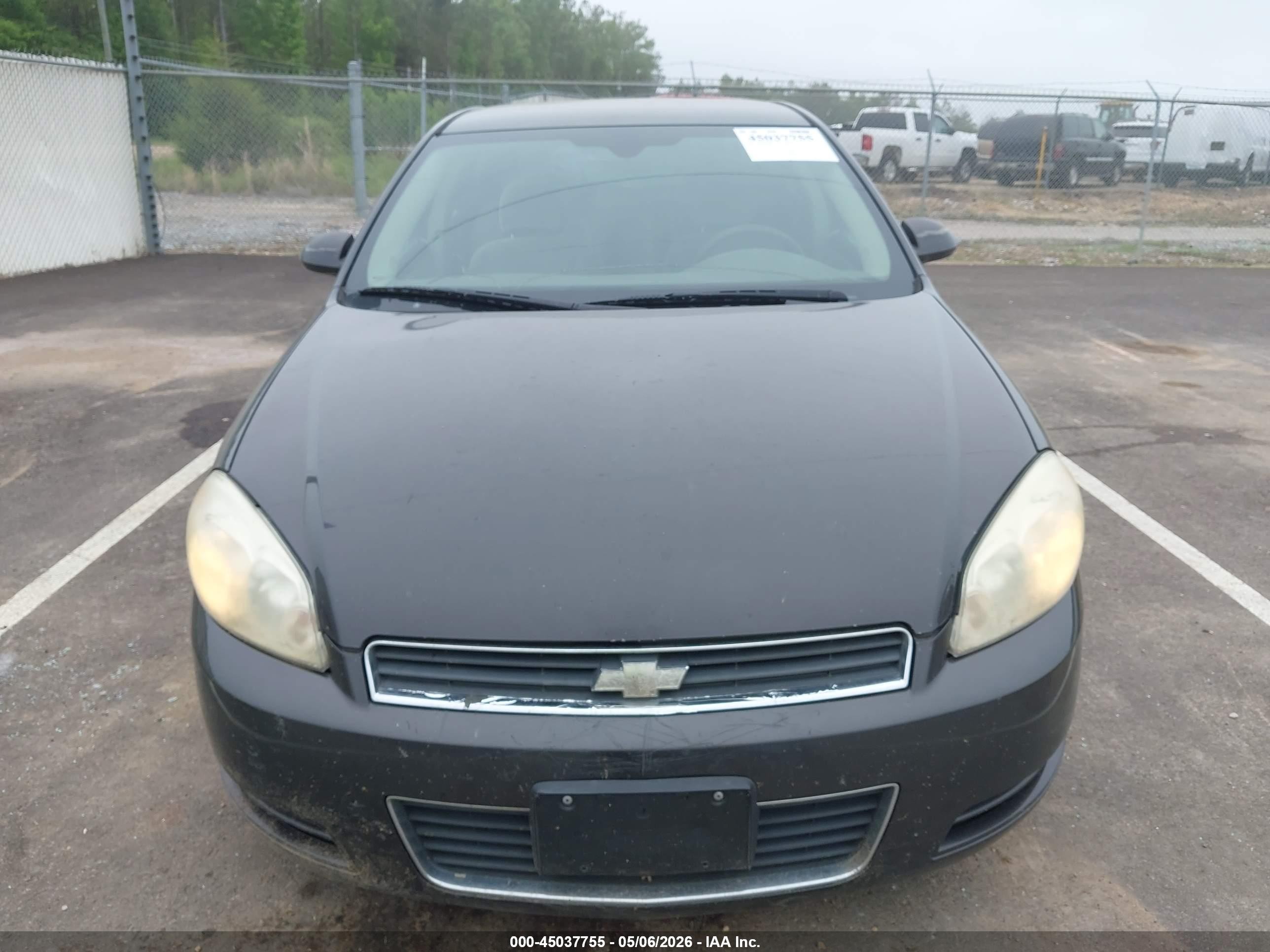2008 Chevrolet Impala Ls Black vin: 2G1WB58K981307974