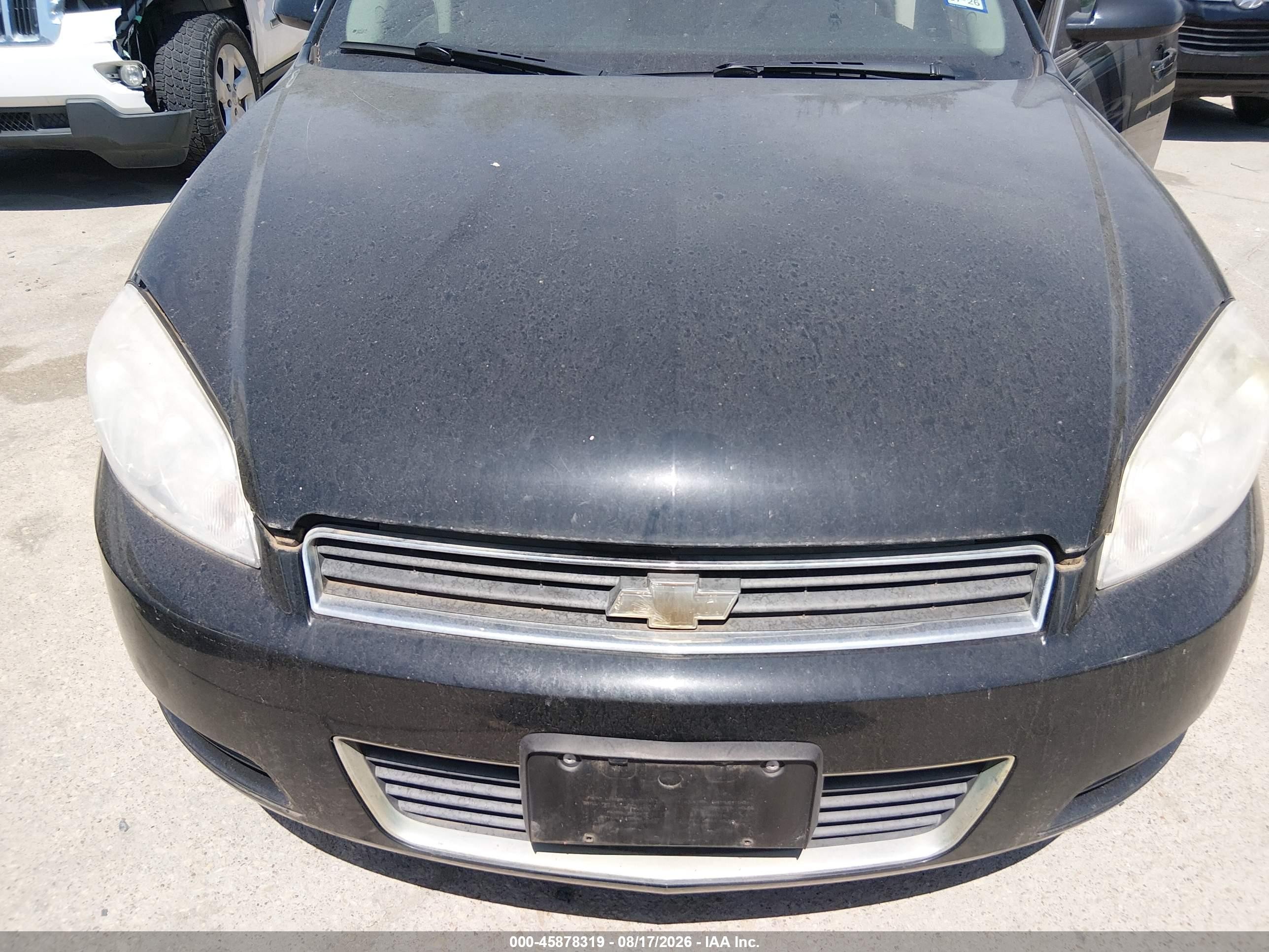 2008 Chevrolet Impala Ls Black vin: 2G1WB58K989110711