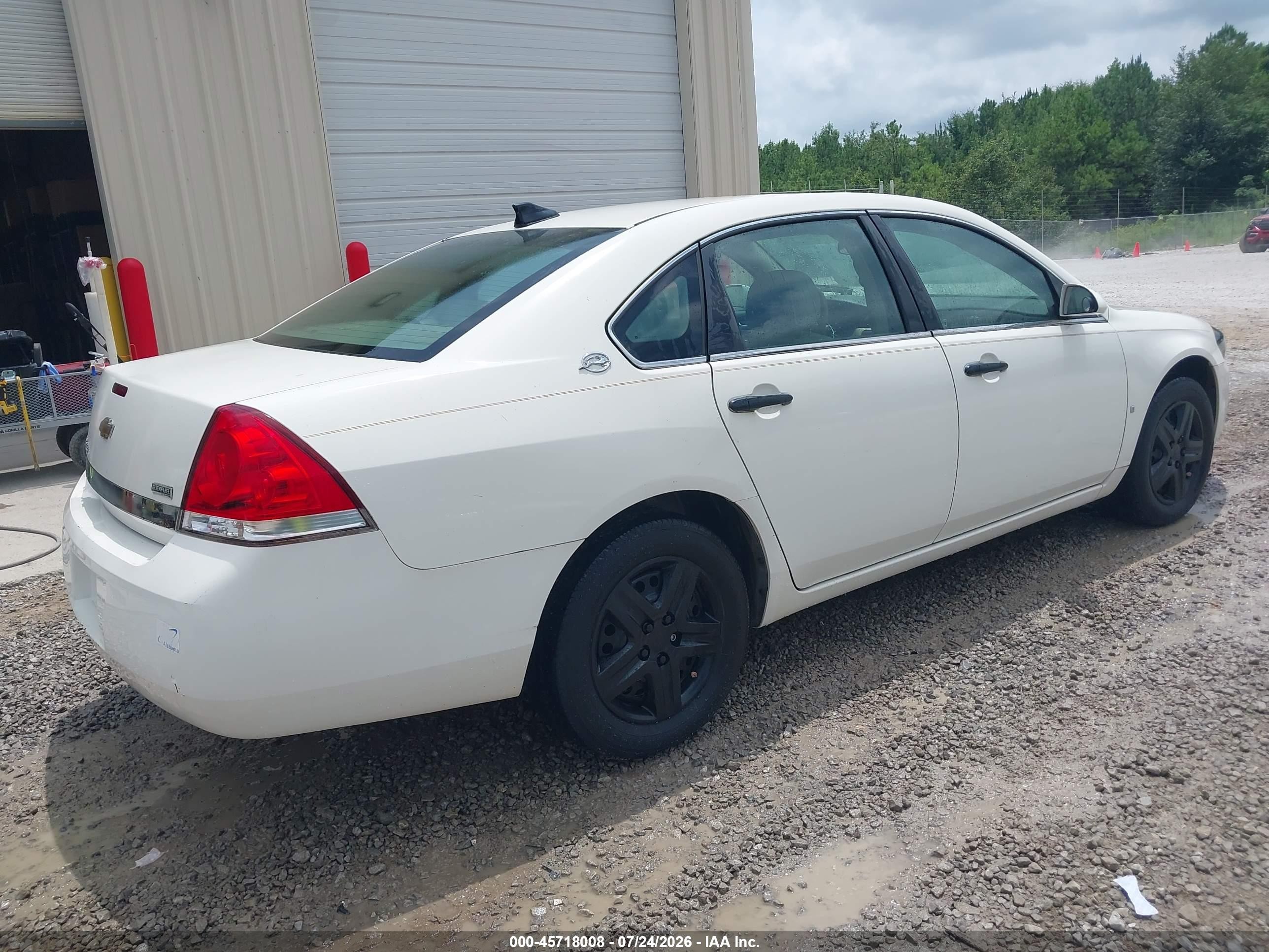 2008 Chevrolet Impala Ls White vin: 2G1WB58K989148326