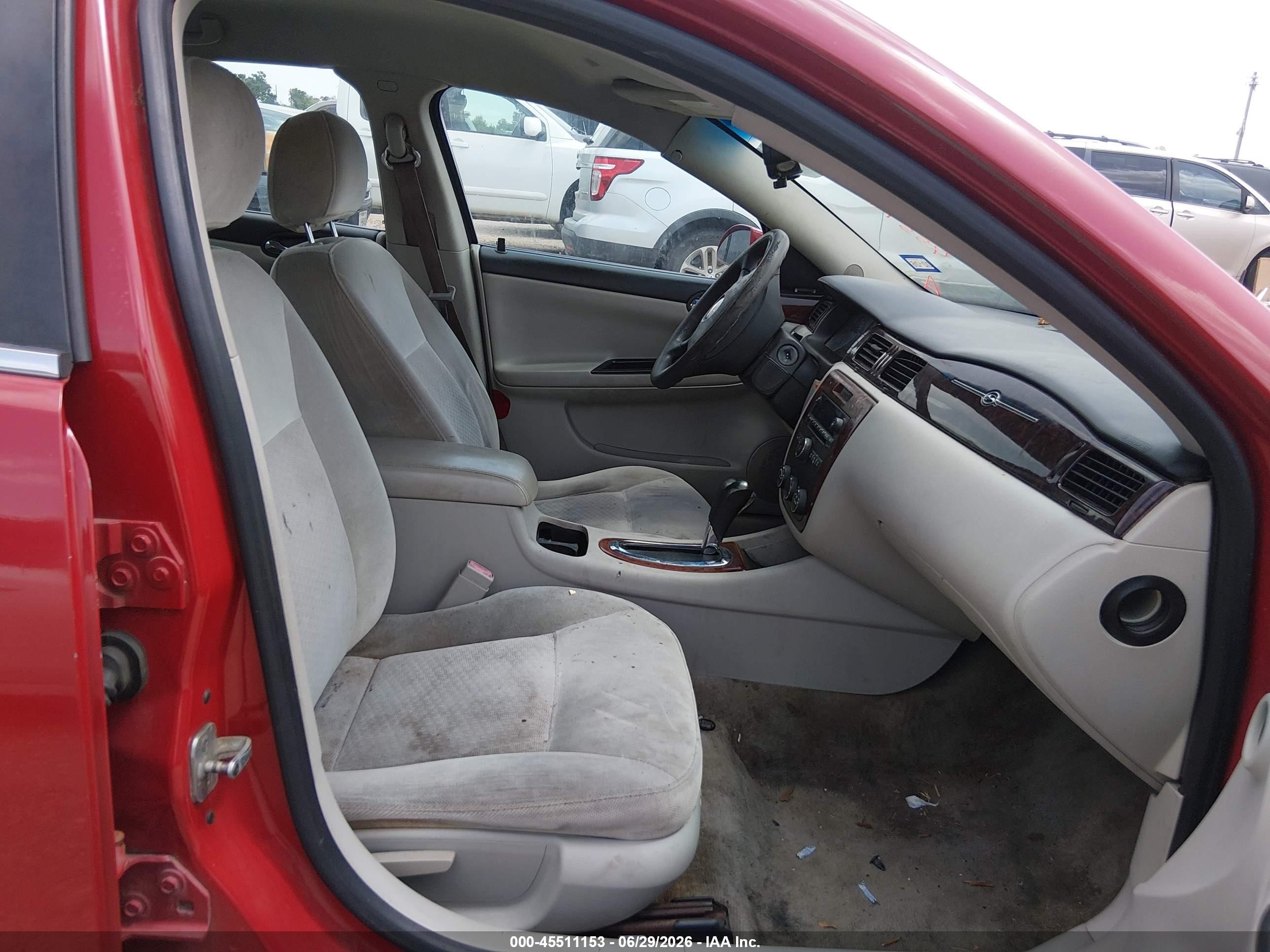 2008 Chevrolet Impala Ls Red vin: 2G1WB58K989256395