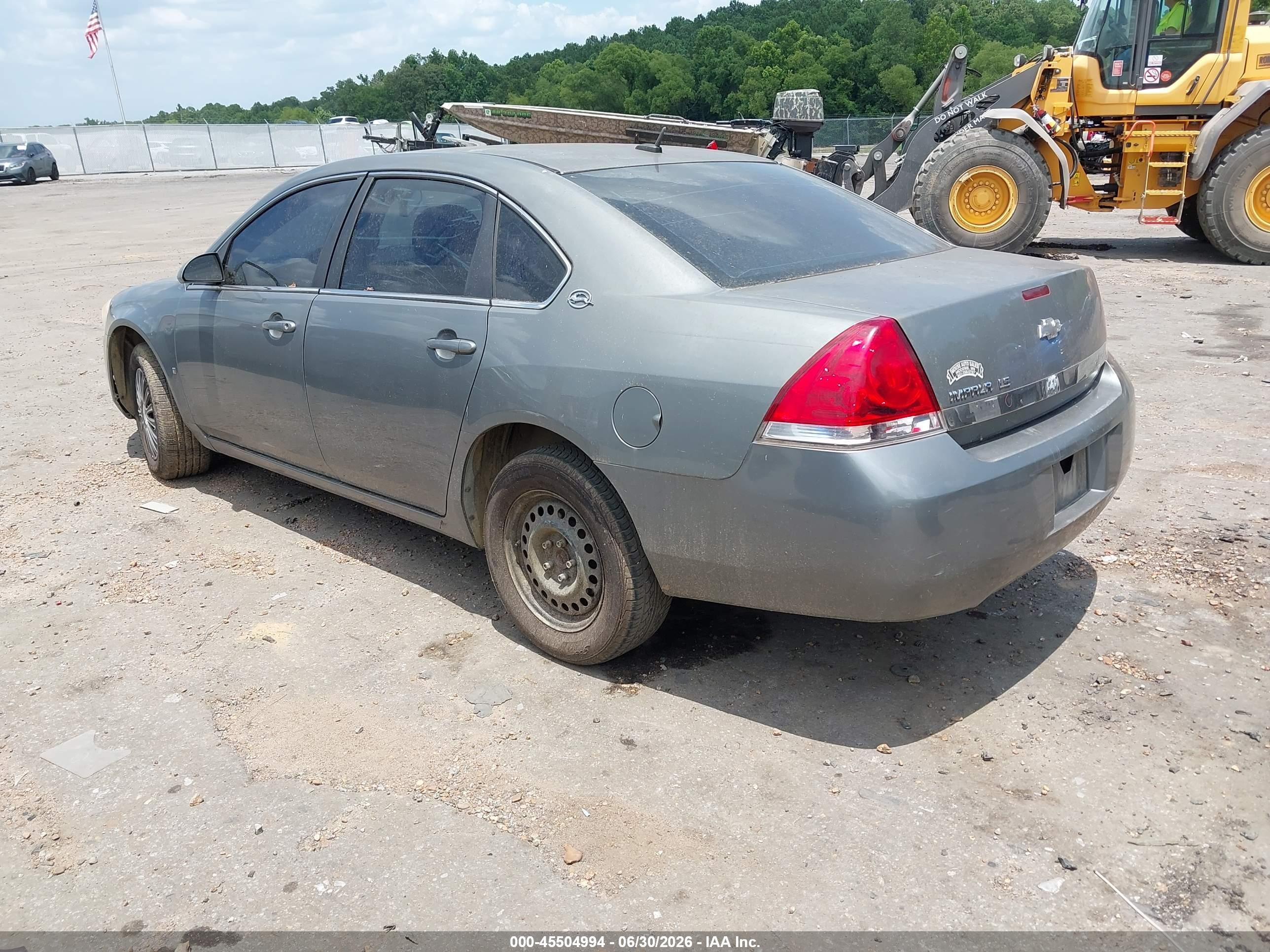 2008 Chevrolet Impala Ls Gray vin: 2G1WB58N081252289