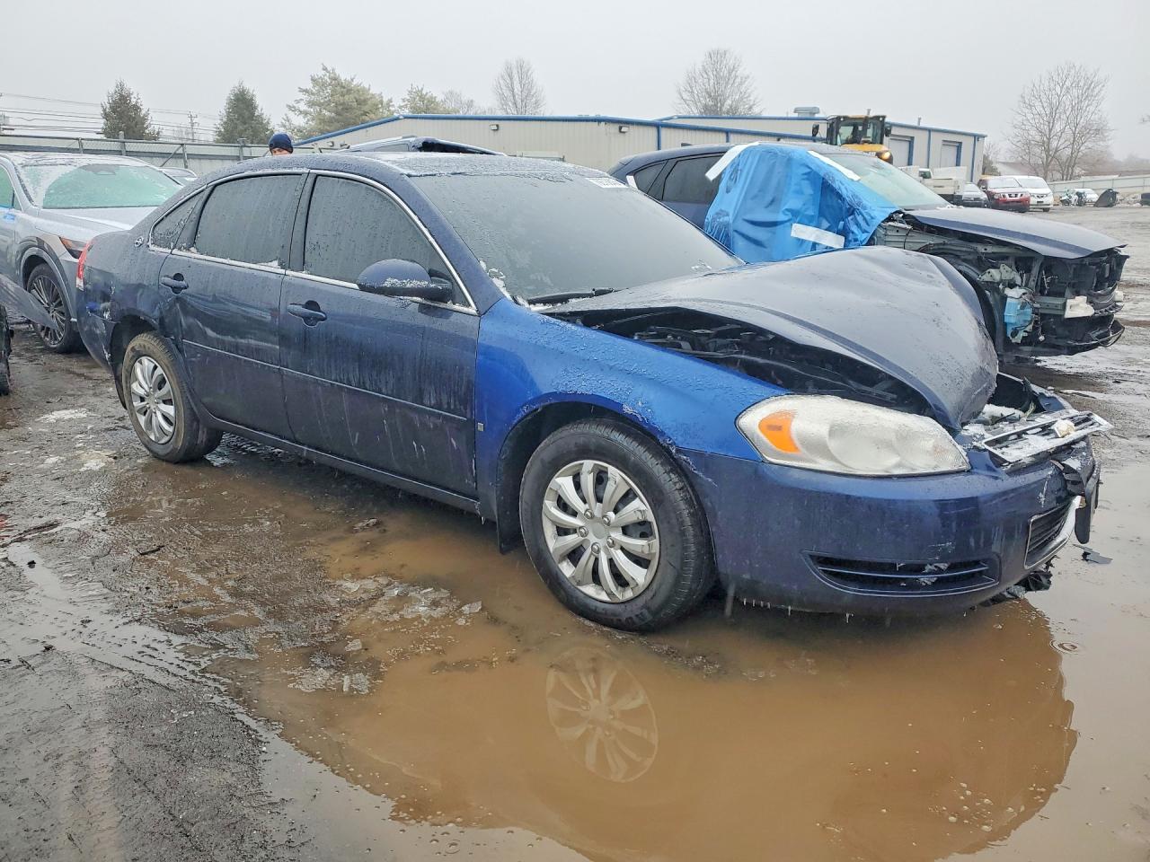 2008 Chevrolet Impala Ls Blue vin: 2G1WB58N089230861