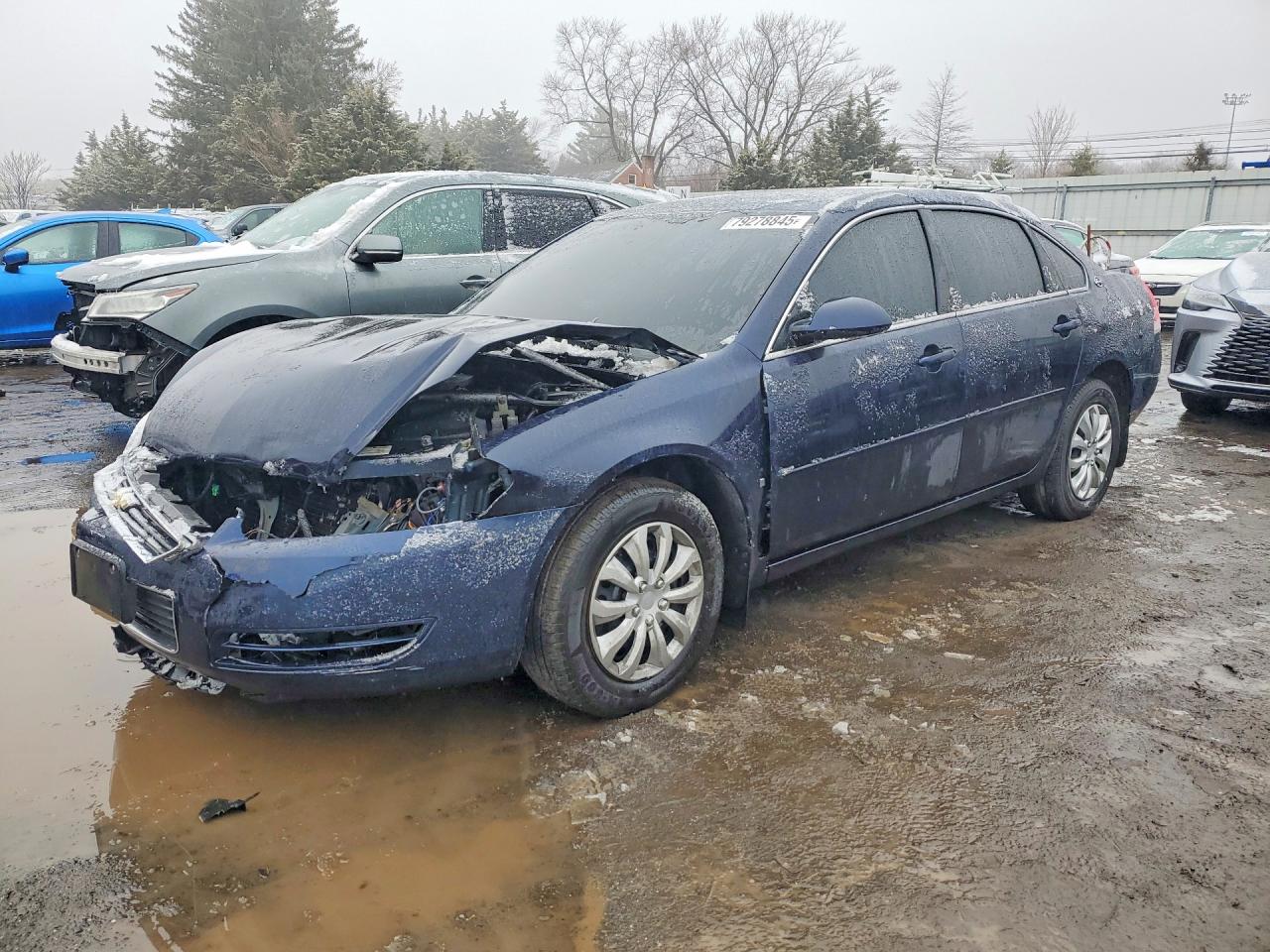 2008 Chevrolet Impala Ls Blue vin: 2G1WB58N089230861