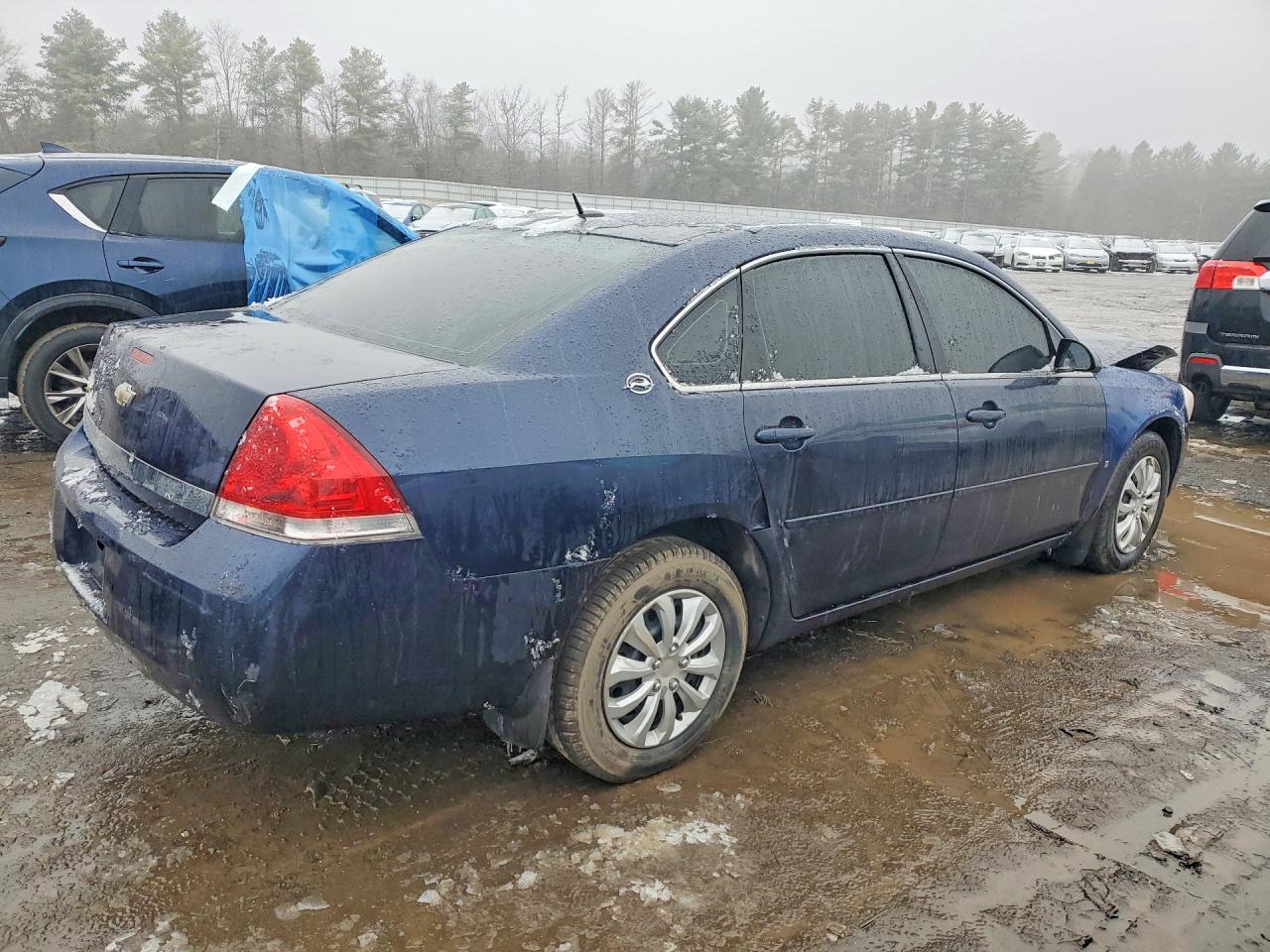 2008 Chevrolet Impala Ls Blue vin: 2G1WB58N089230861