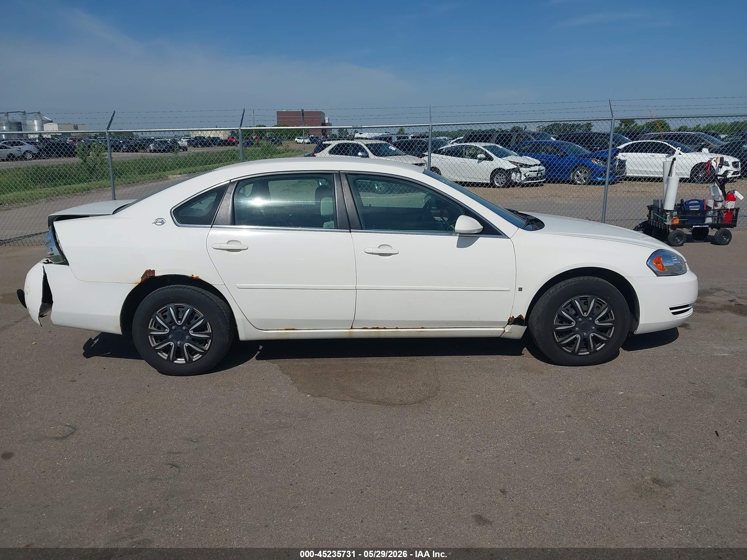 2008 Chevrolet Impala Ls White vin: 2G1WB58N389209227