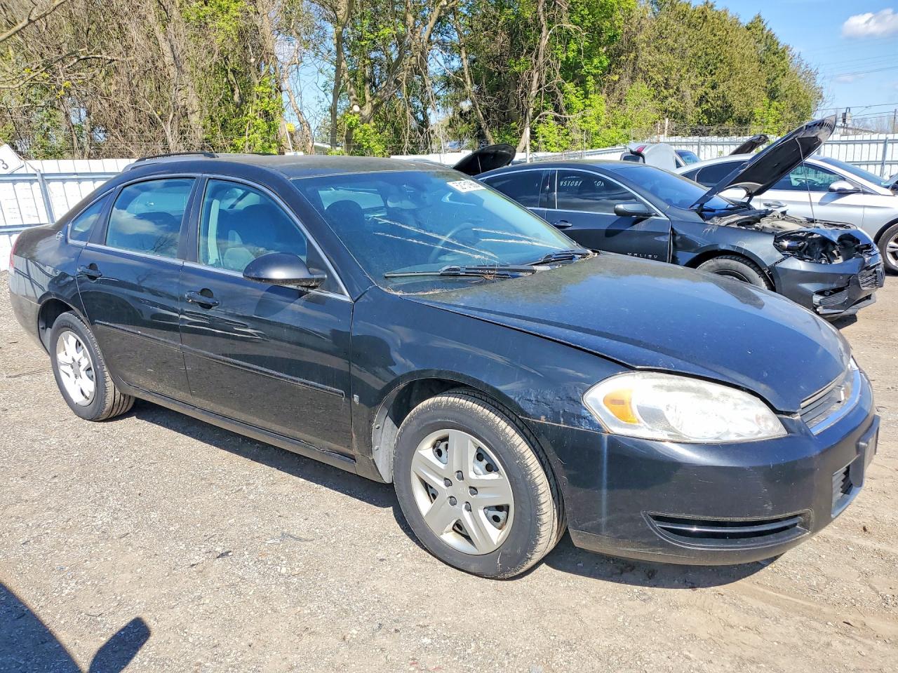 2007 Chevrolet Impala Ls Black vin: 2G1WB58N479379045