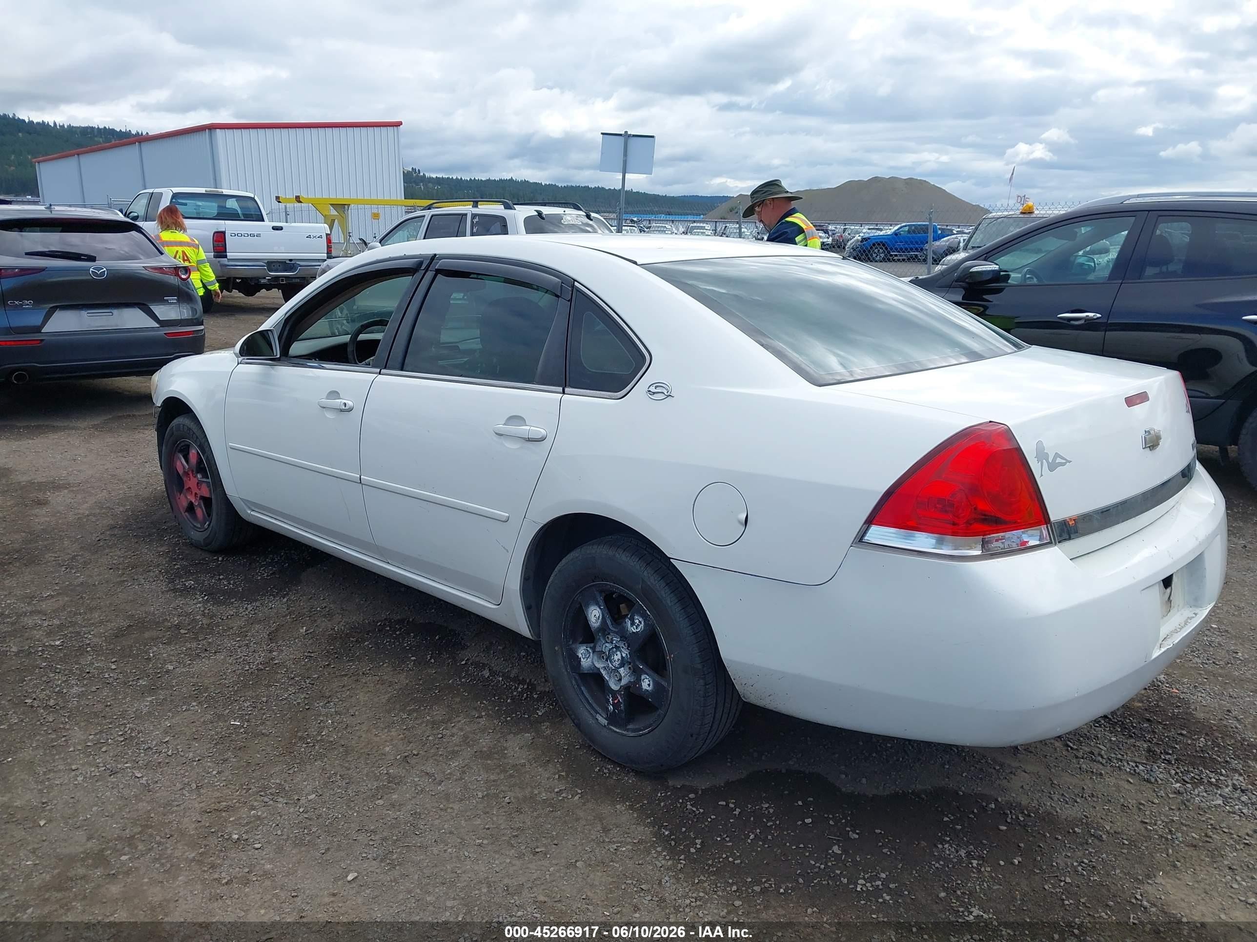 2008 Chevrolet Impala Ls White vin: 2G1WB58N489142279