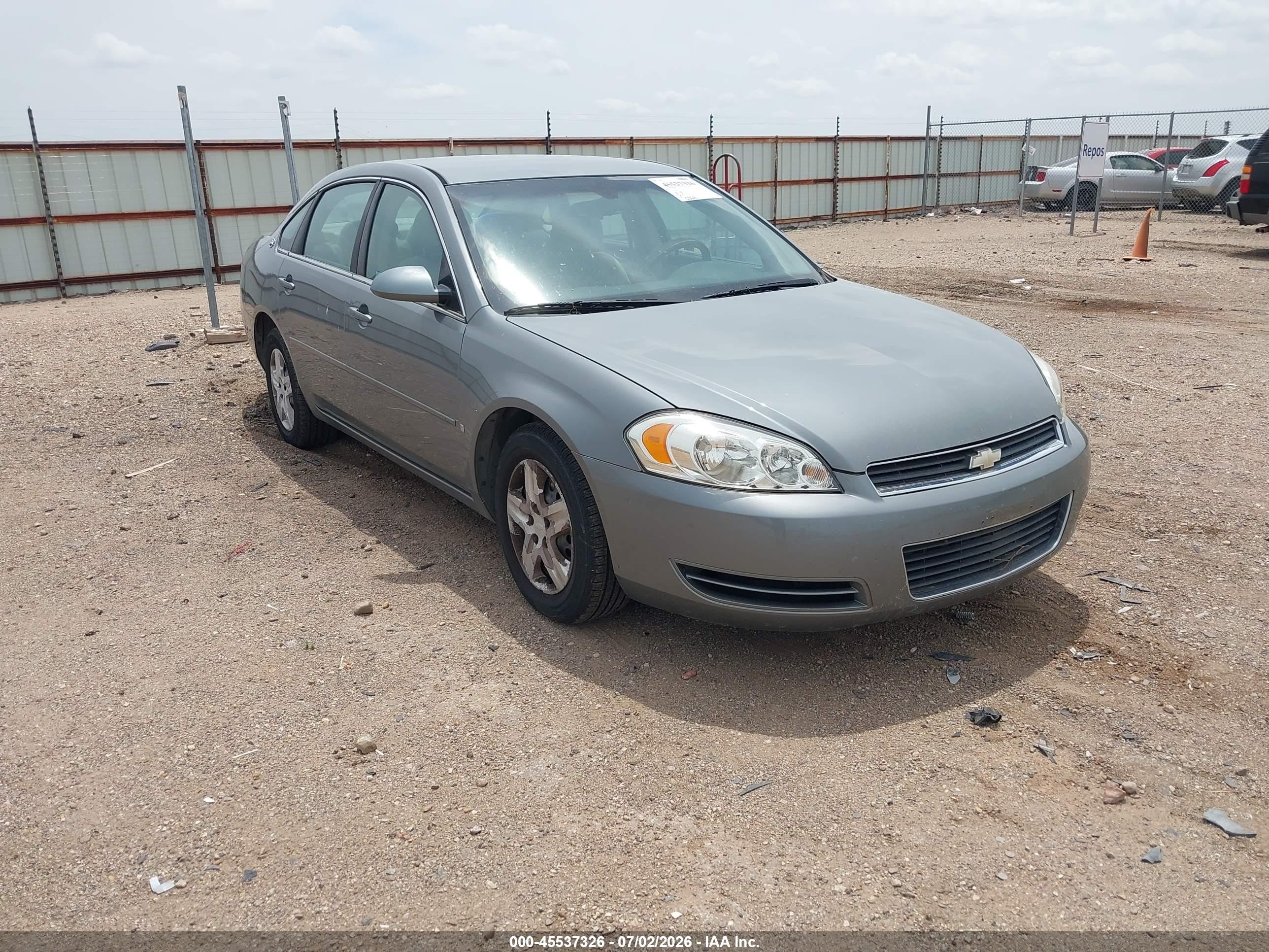 2008 Chevrolet Impala Ls Gray vin: 2G1WB58N689133194