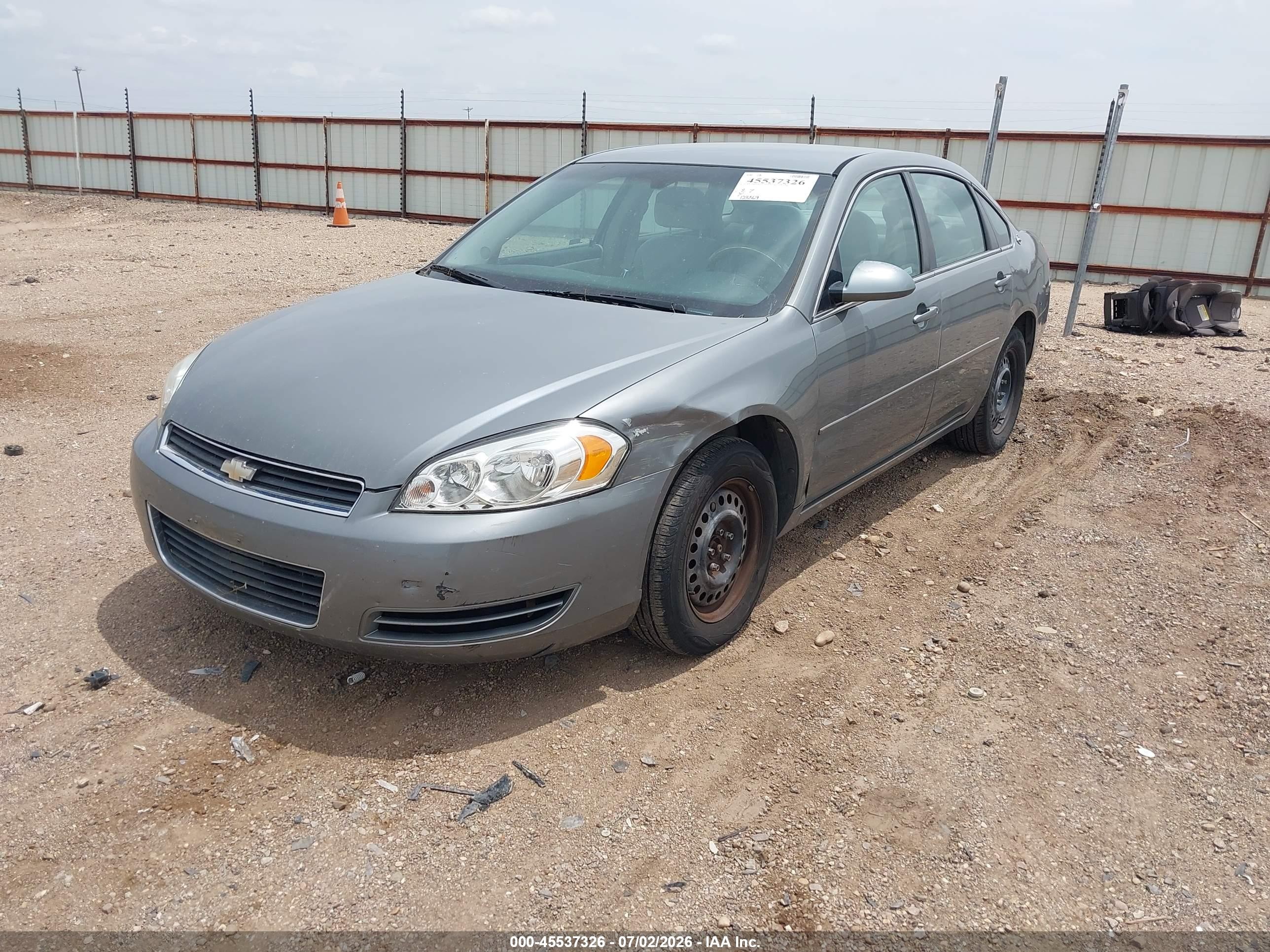 2008 Chevrolet Impala Ls Gray vin: 2G1WB58N689133194