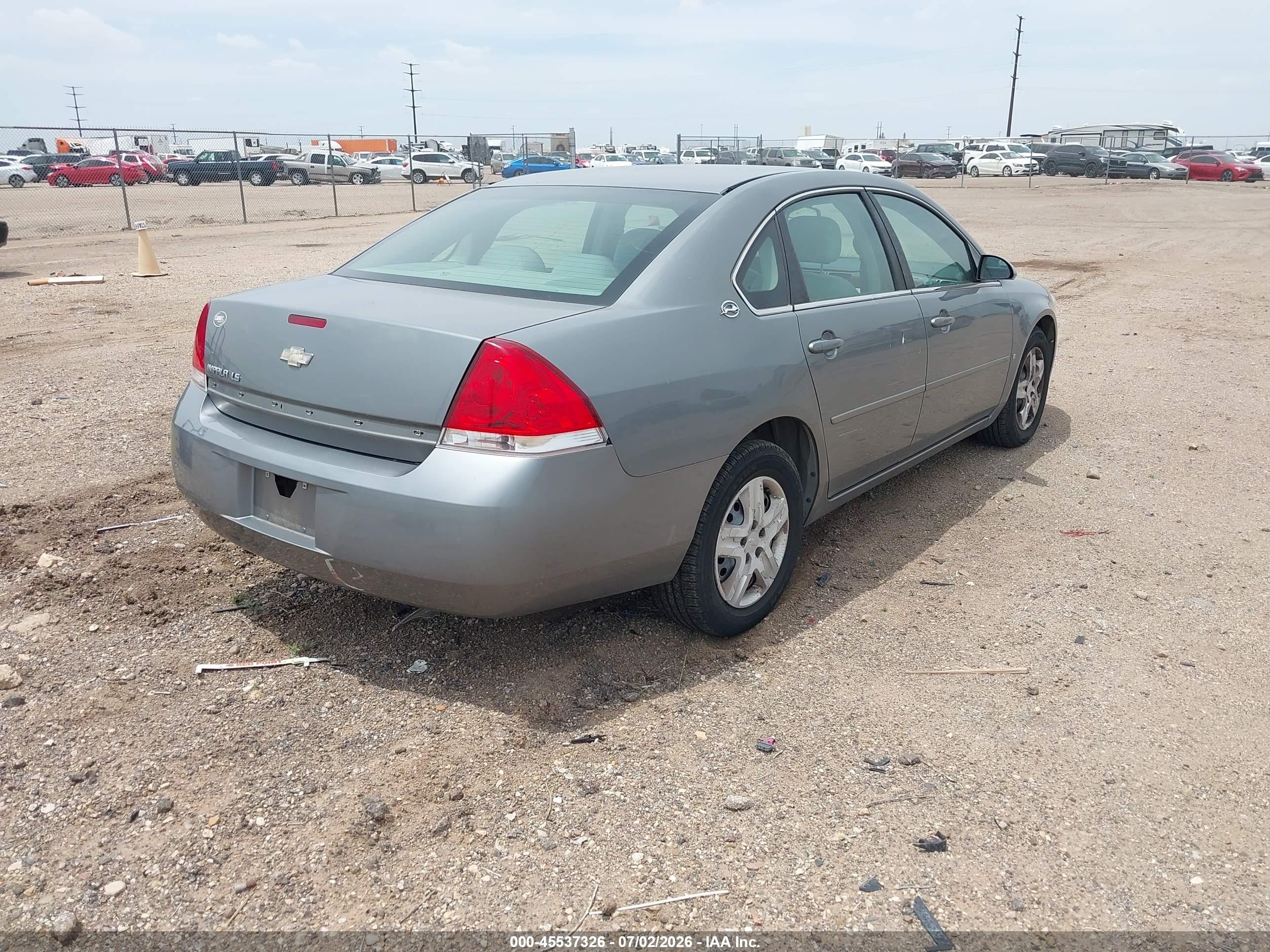 2008 Chevrolet Impala Ls Gray vin: 2G1WB58N689133194