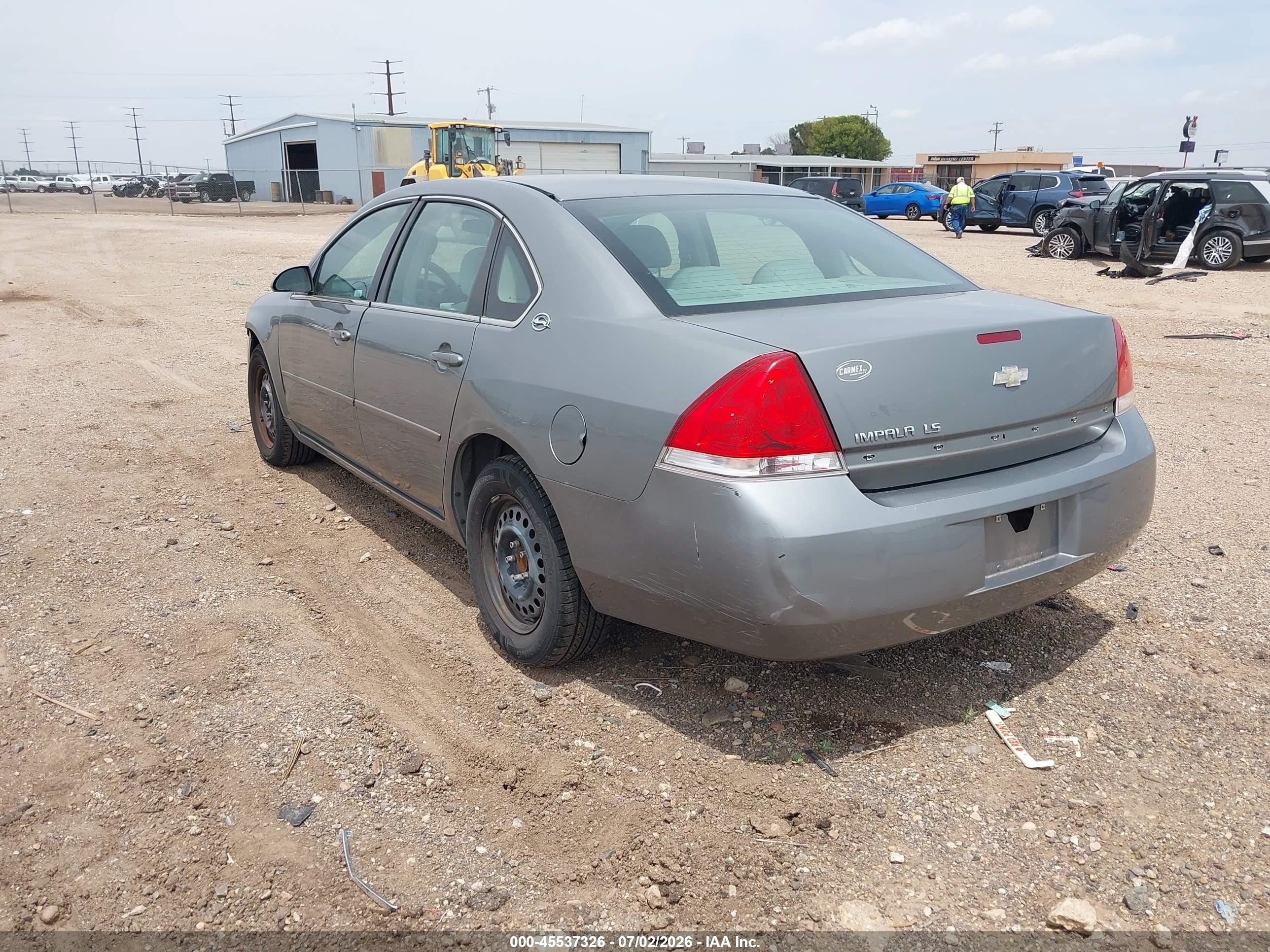 2008 Chevrolet Impala Ls Gray vin: 2G1WB58N689133194