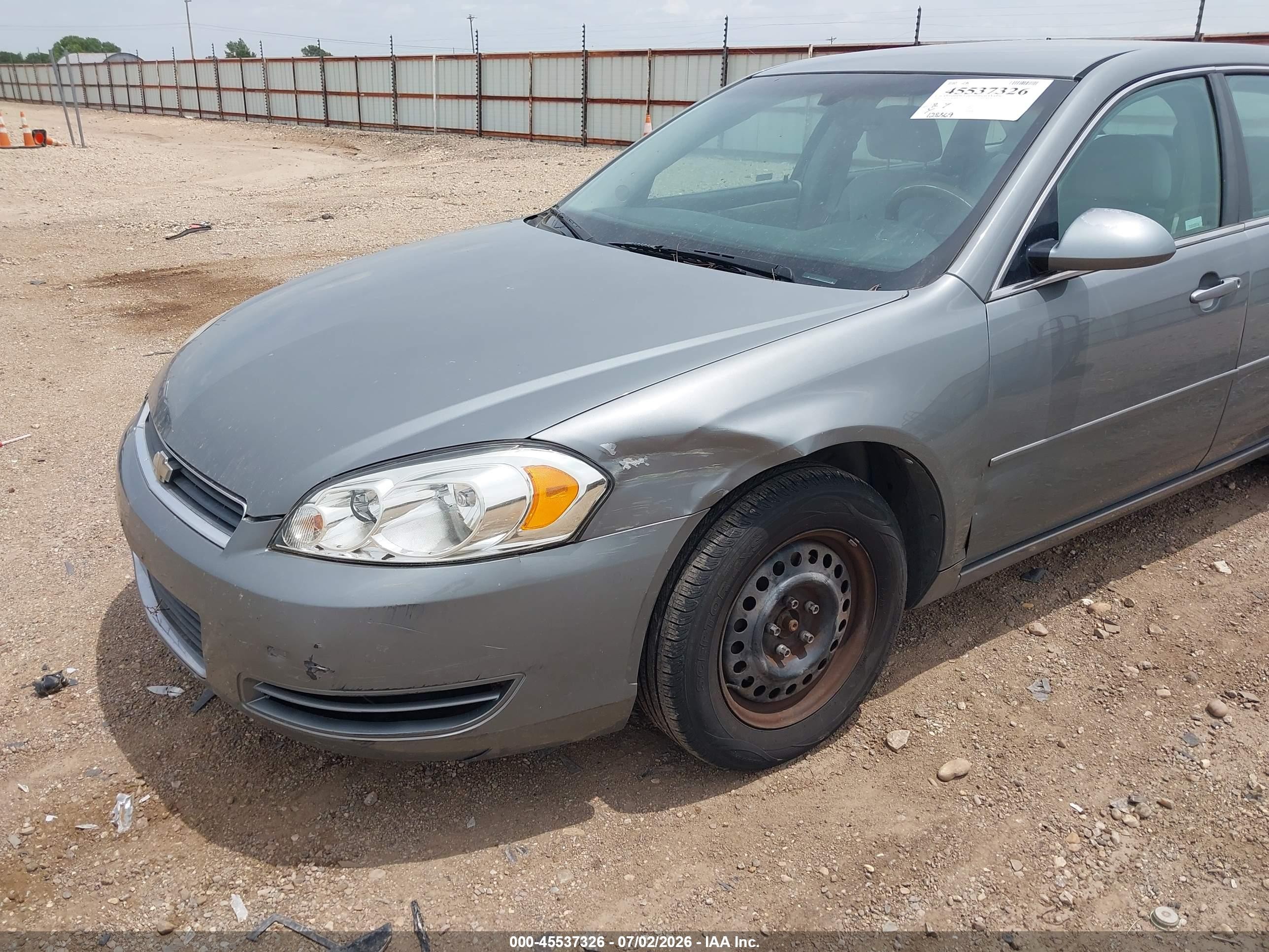 2008 Chevrolet Impala Ls Gray vin: 2G1WB58N689133194