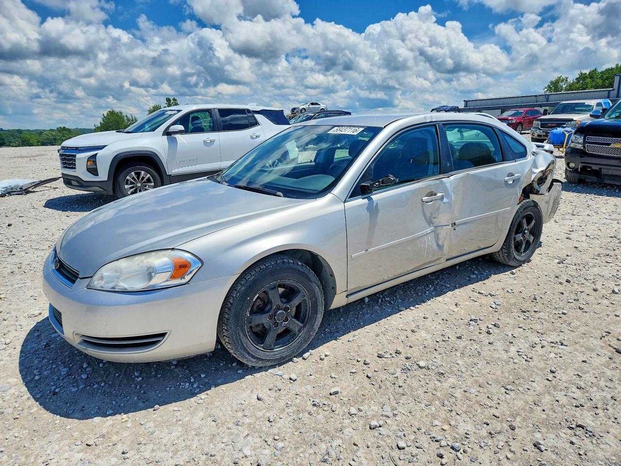 2007 Chevrolet Impala Ls Серый vin: 2G1WB58N879209982