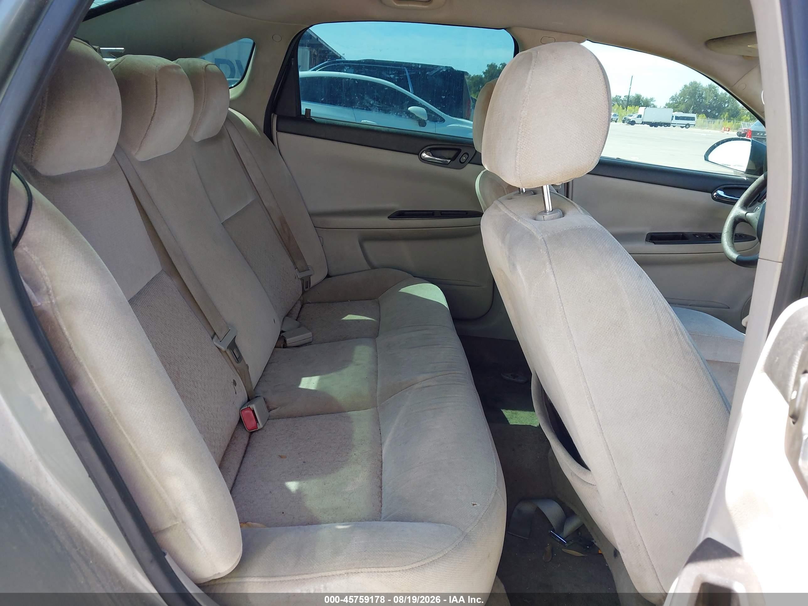 2008 Chevrolet Impala Ls Серый vin: 2G1WB58NX89127723