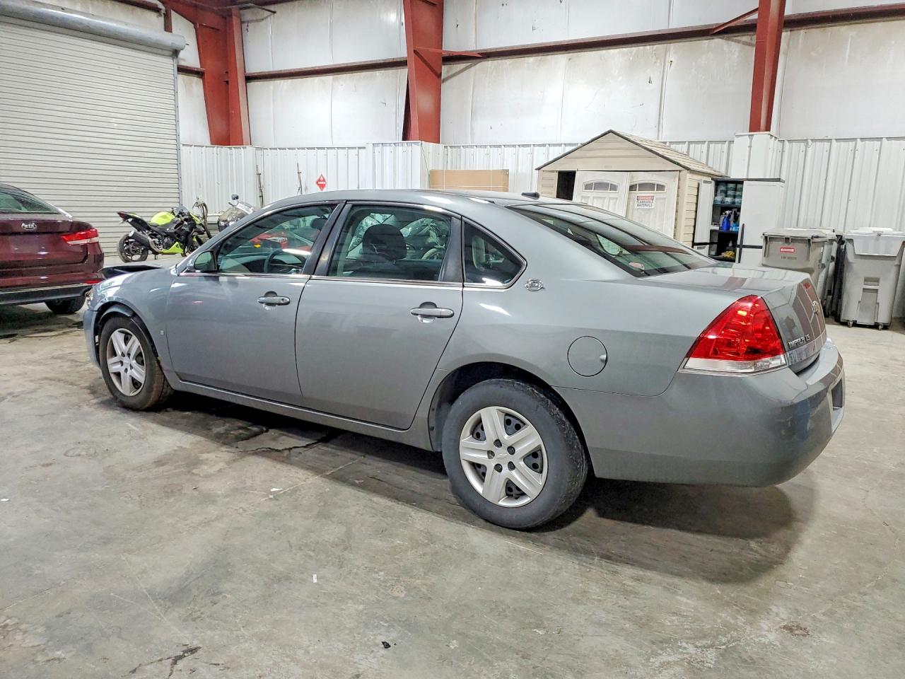 2008 Chevrolet Impala Ls Gray vin: 2G1WB58NX89151066