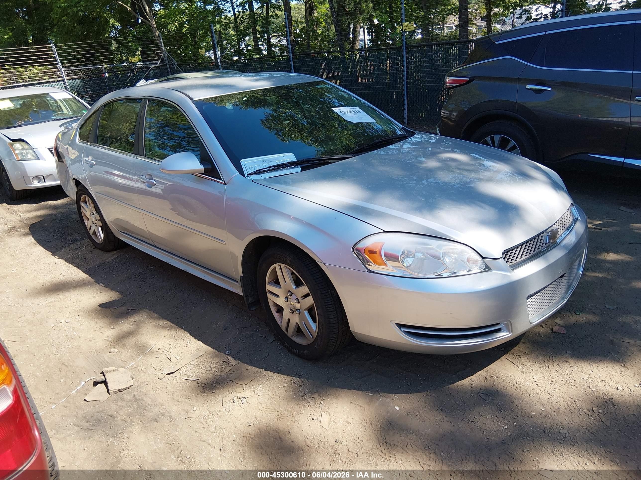 2012 Chevrolet Impala Lt Silver vin: 2G1WB5E30C1322157