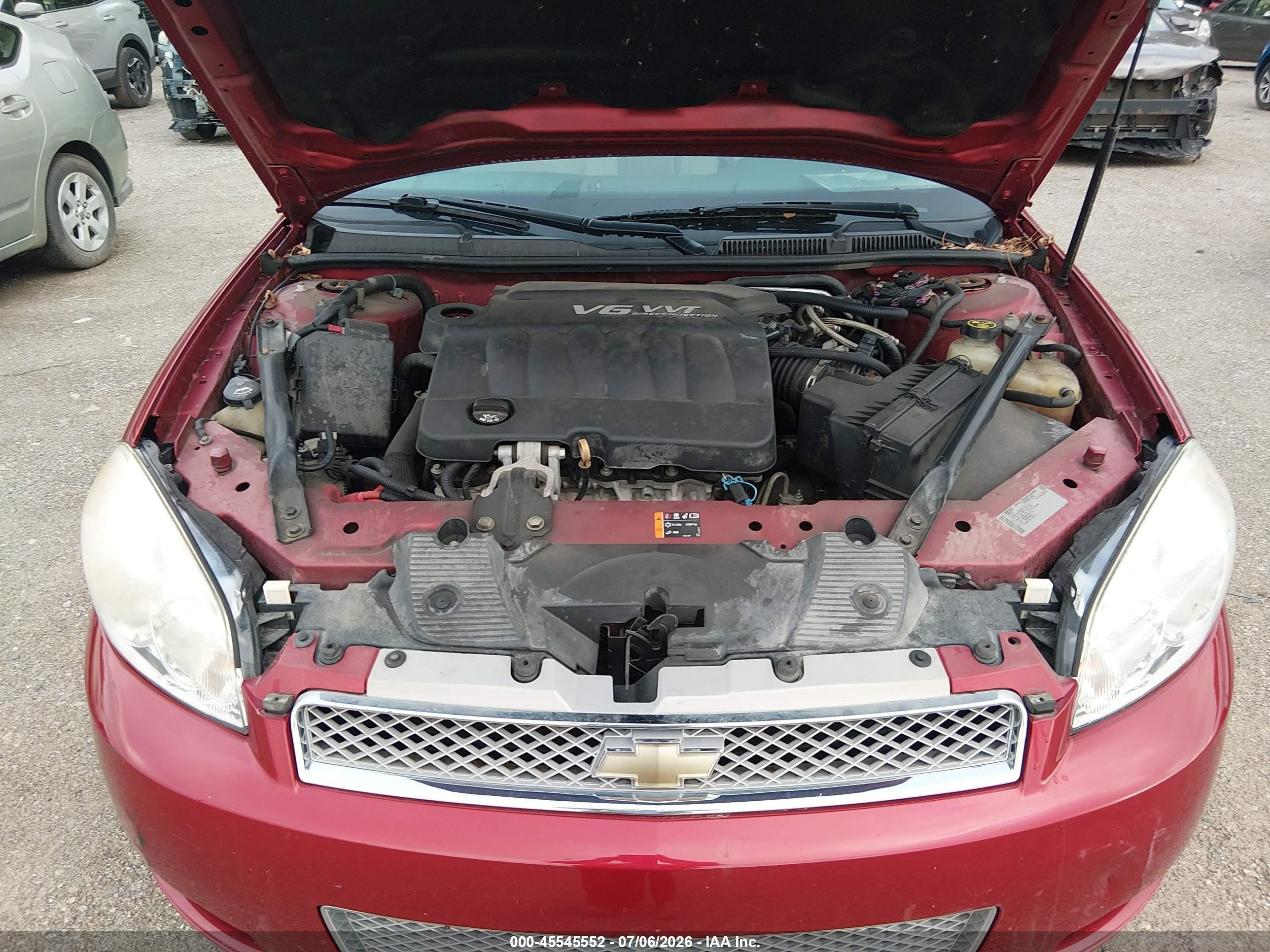 2013 Chevrolet Impala Lt Red vin: 2G1WB5E30D1146342