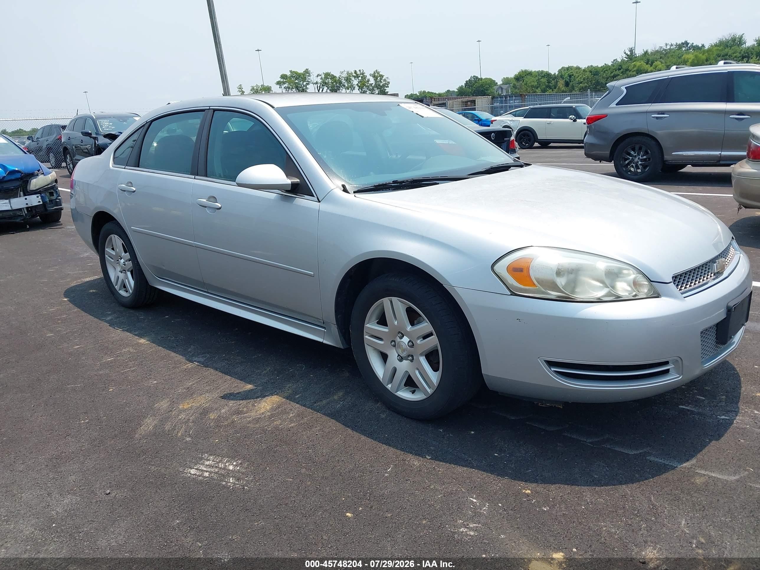 2014 Chevrolet Impala Limited Lt Silver vin: 2G1WB5E30E1109003
