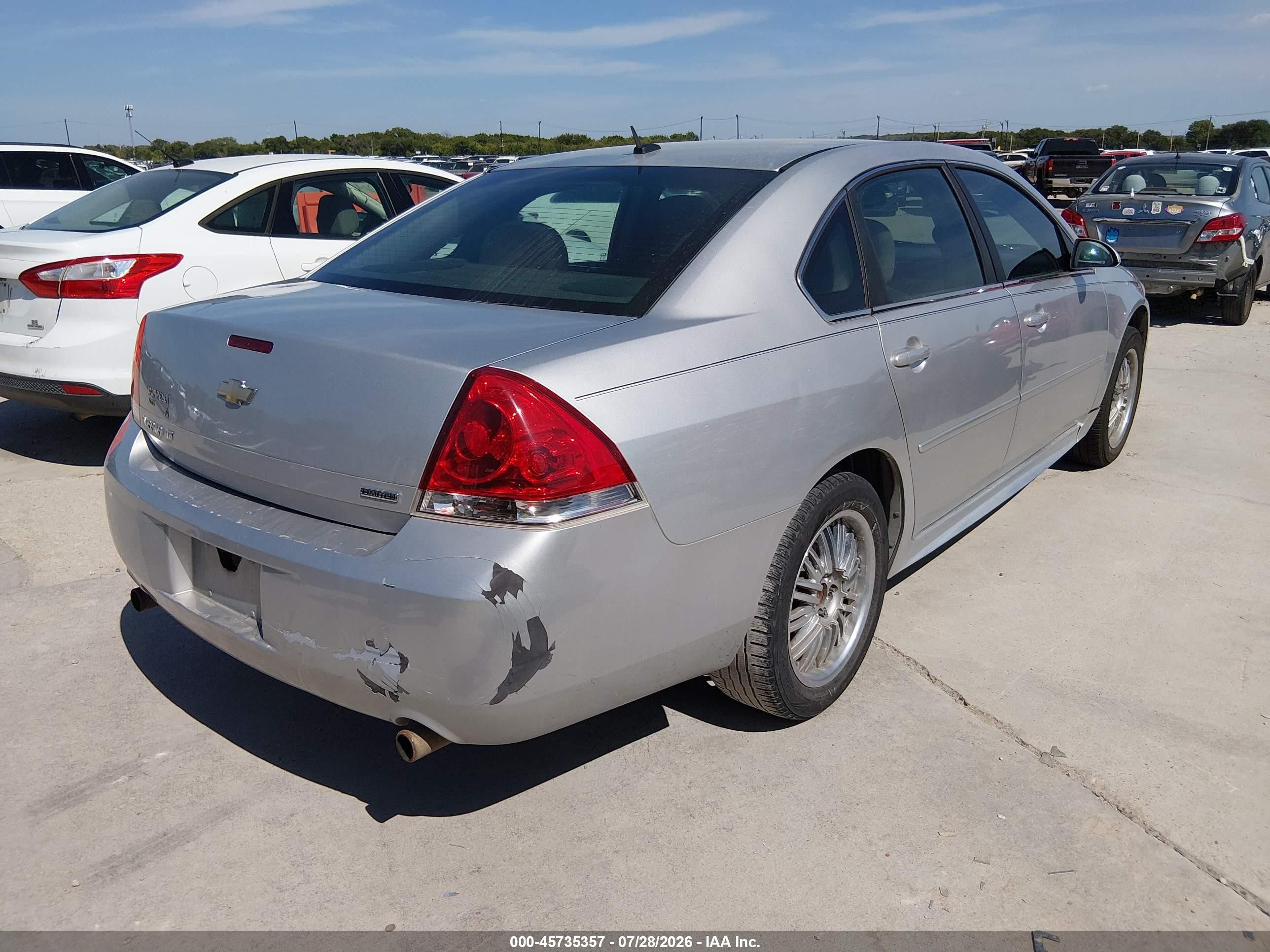 2014 Chevrolet Impala Limited Lt Silver vin: 2G1WB5E30E1131132