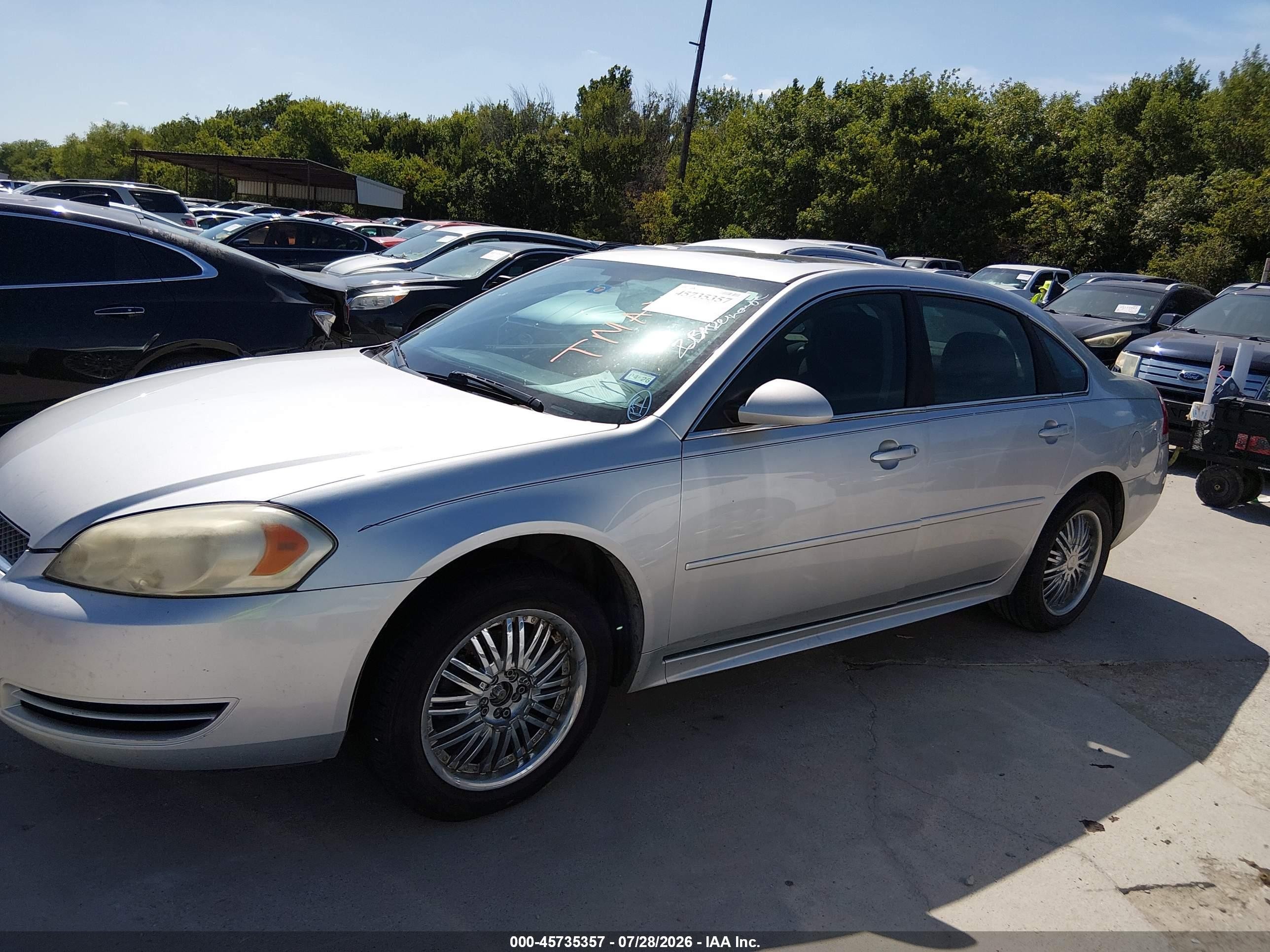 2014 Chevrolet Impala Limited Lt Silver vin: 2G1WB5E30E1131132