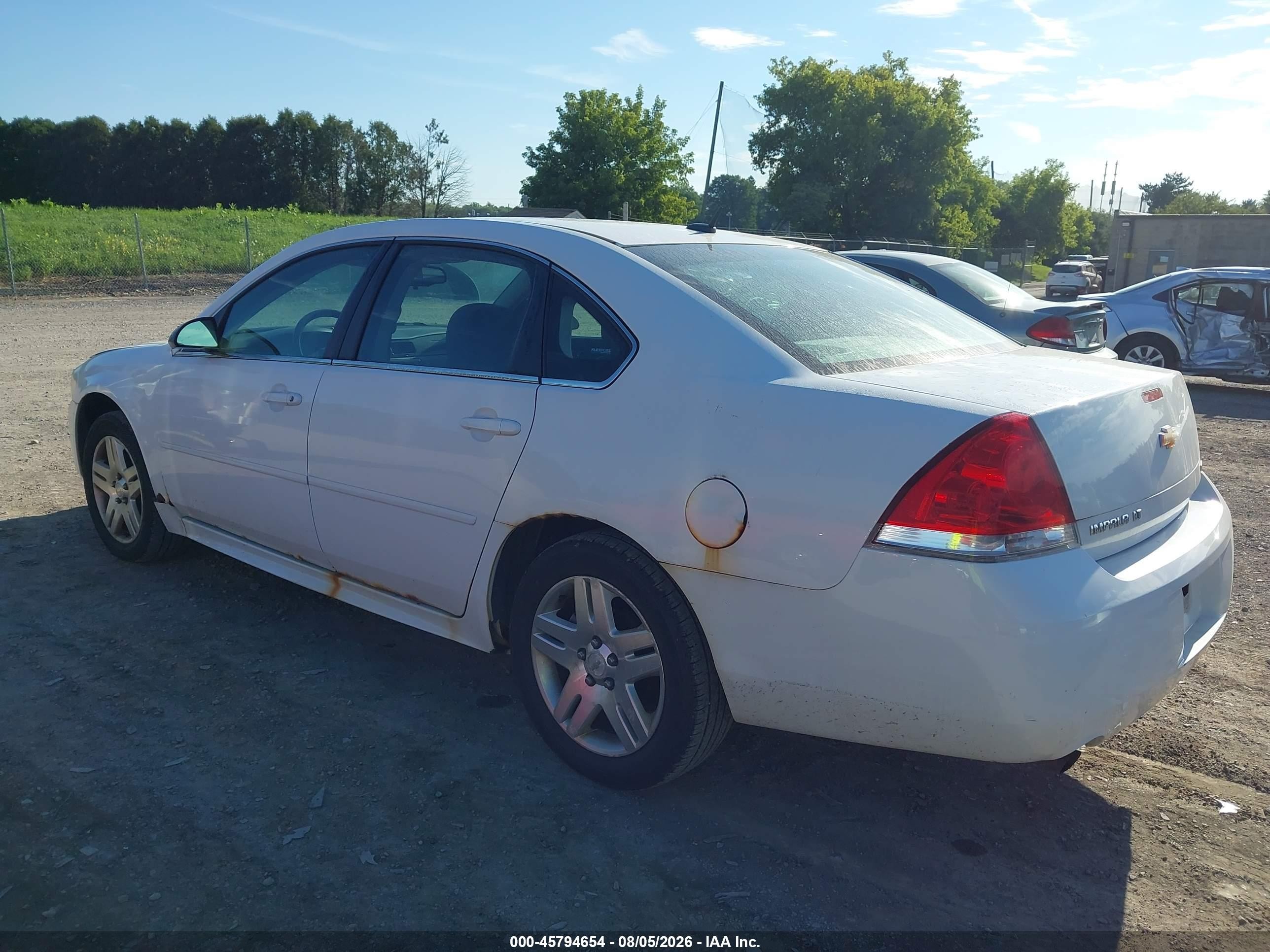 2014 Chevrolet Impala Limited Lt White vin: 2G1WB5E30E1154586