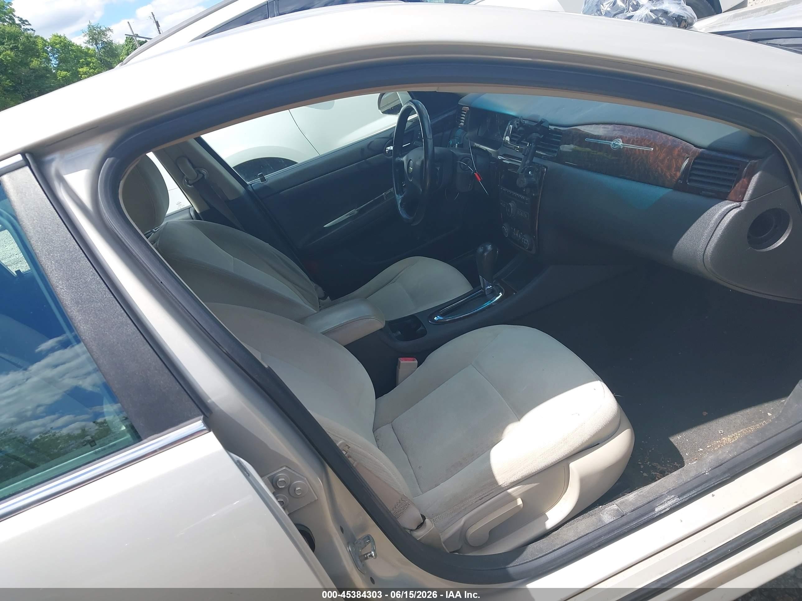 2012 Chevrolet Impala Lt Beige vin: 2G1WB5E31C1112702