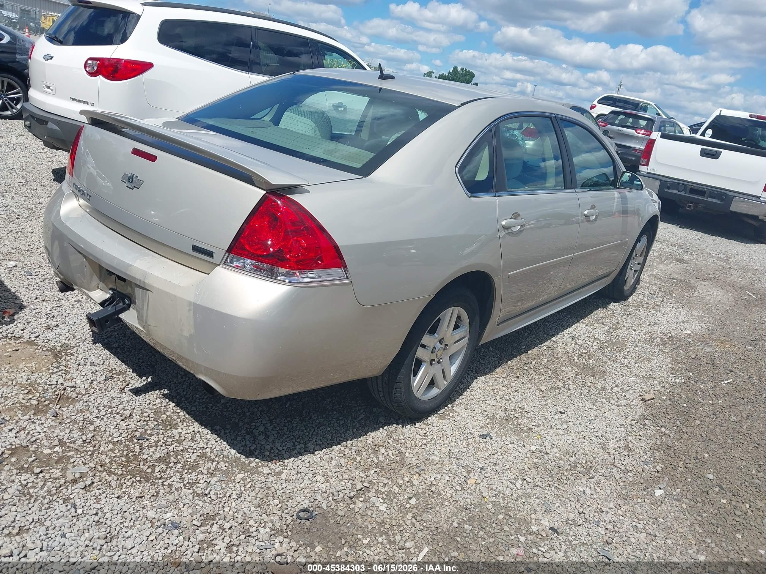 2012 Chevrolet Impala Lt Beige vin: 2G1WB5E31C1112702
