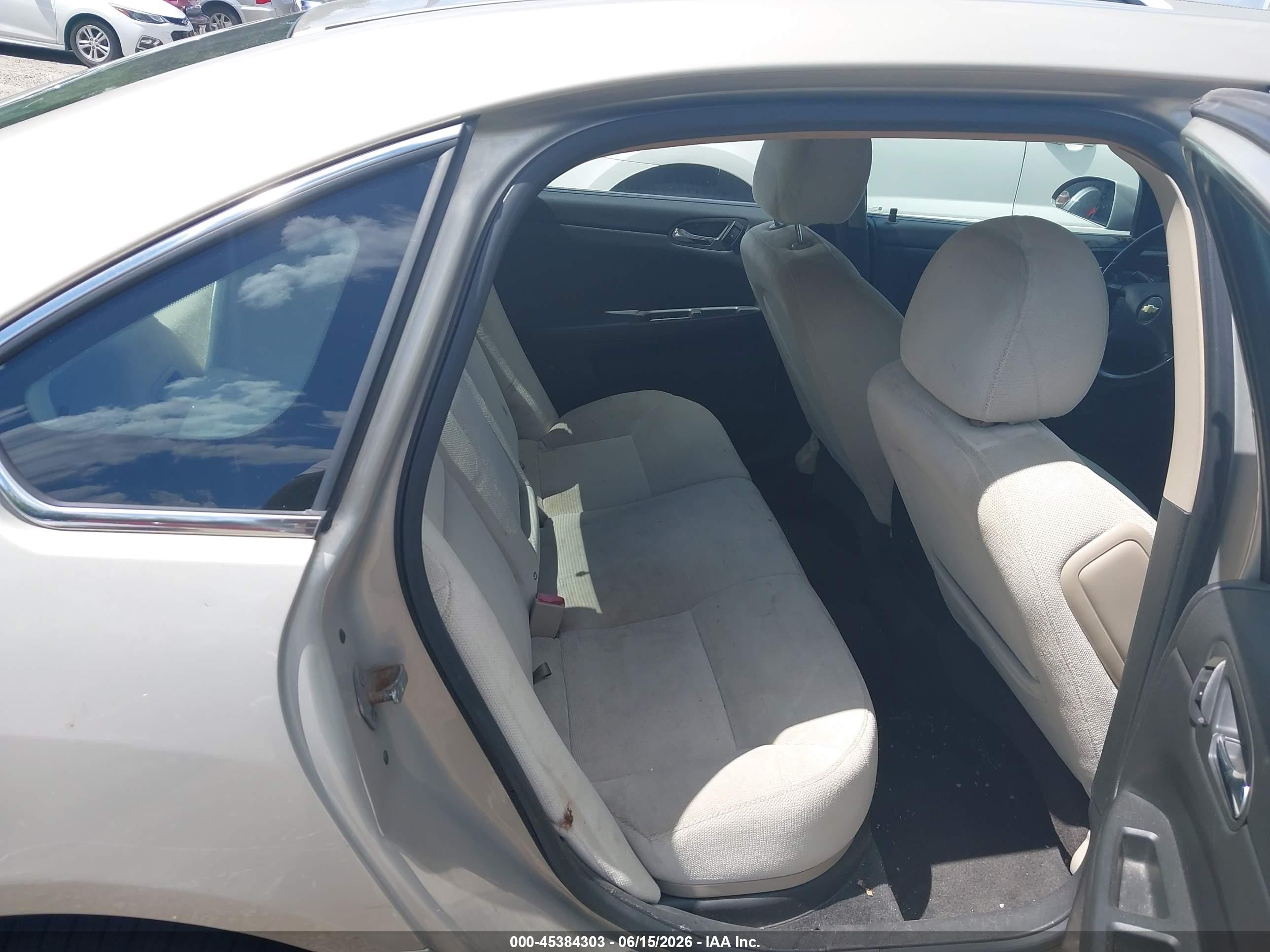 2012 Chevrolet Impala Lt Beige vin: 2G1WB5E31C1112702