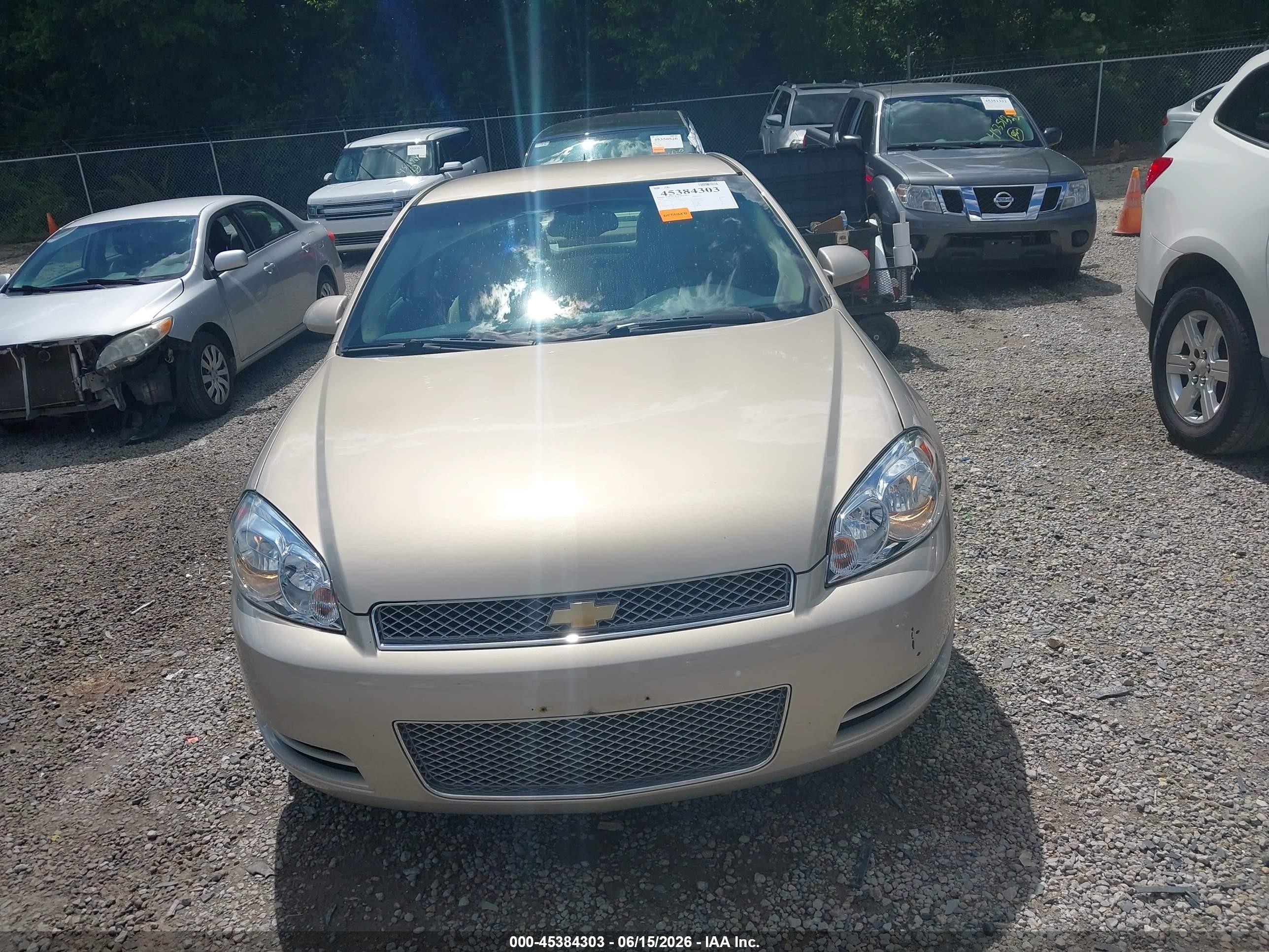 2012 Chevrolet Impala Lt Beige vin: 2G1WB5E31C1112702