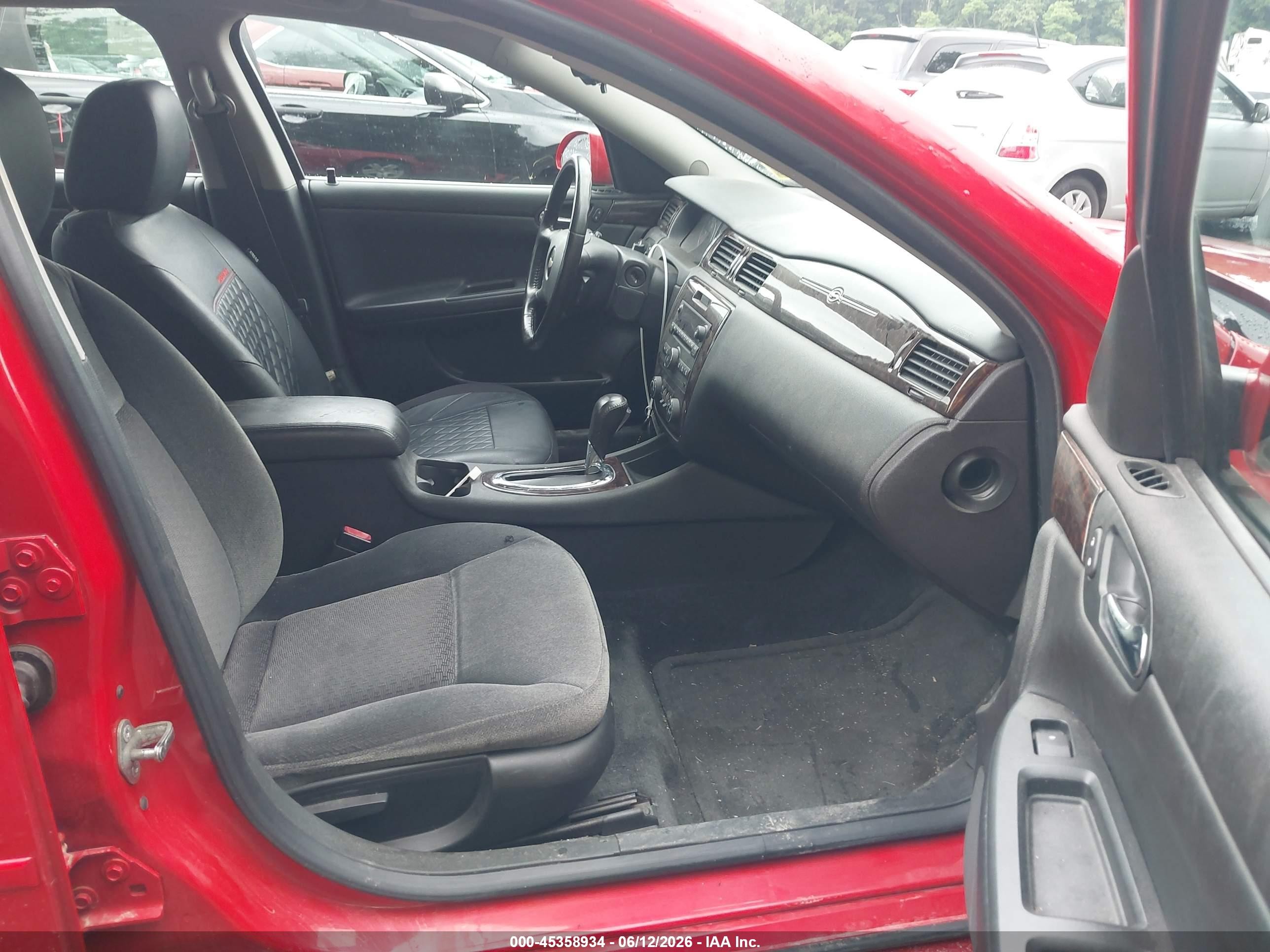 2012 Chevrolet Impala Lt Red vin: 2G1WB5E31C1135722