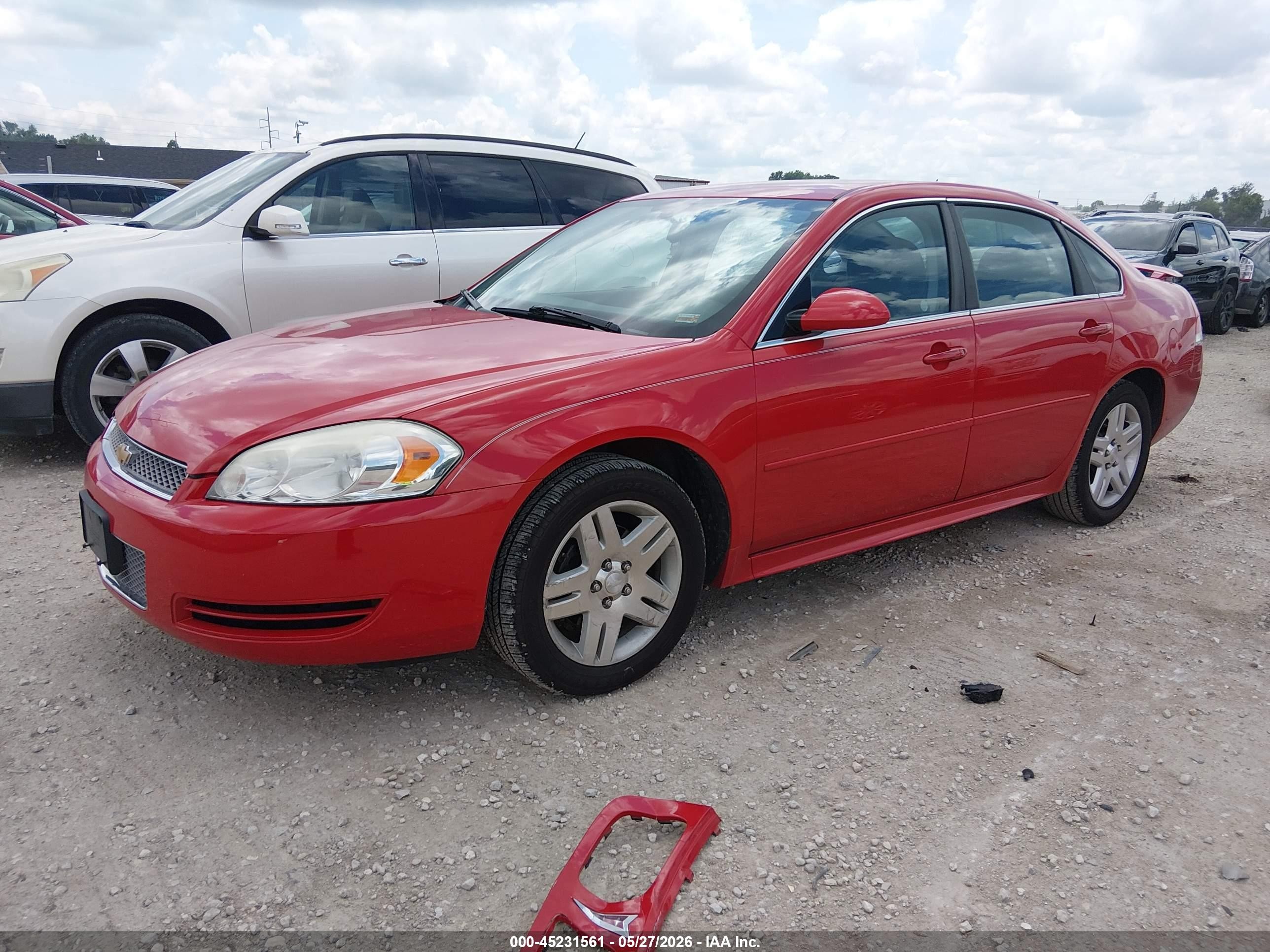 2012 Chevrolet Impala Lt Red vin: 2G1WB5E31C1139222