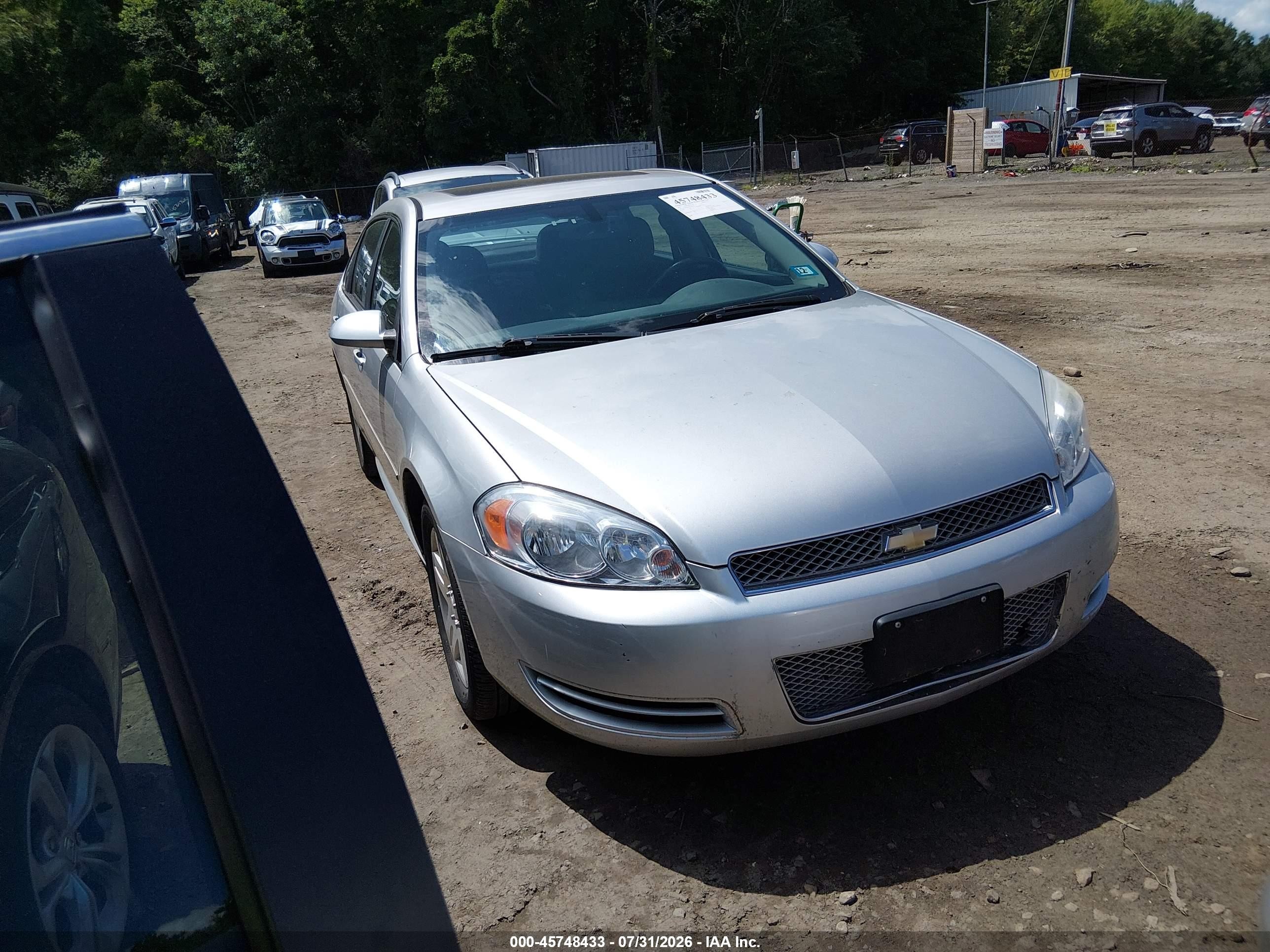 2012 Chevrolet Impala Lt Серебряный vin: 2G1WB5E31C1242575