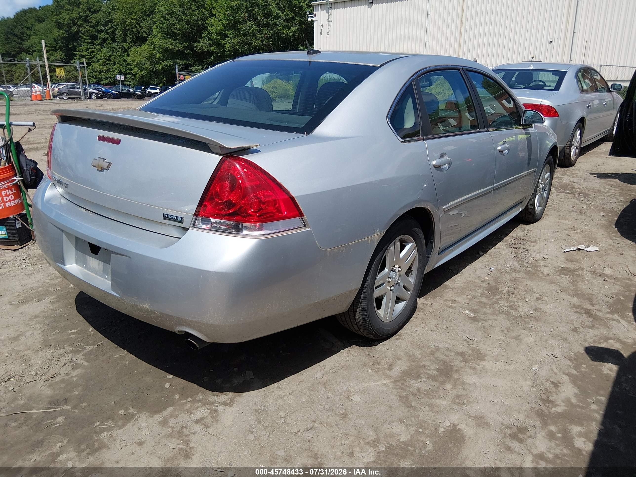 2012 Chevrolet Impala Lt Silver vin: 2G1WB5E31C1242575