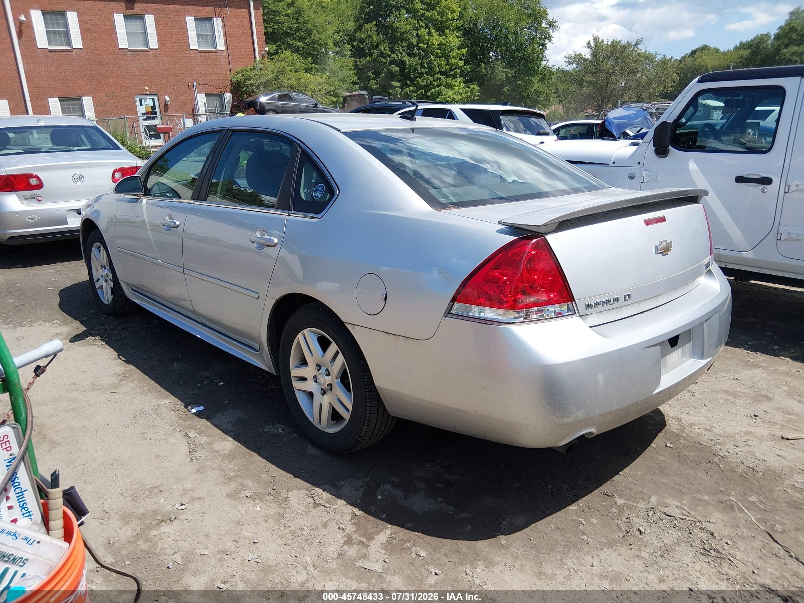 2012 Chevrolet Impala Lt Silver vin: 2G1WB5E31C1242575