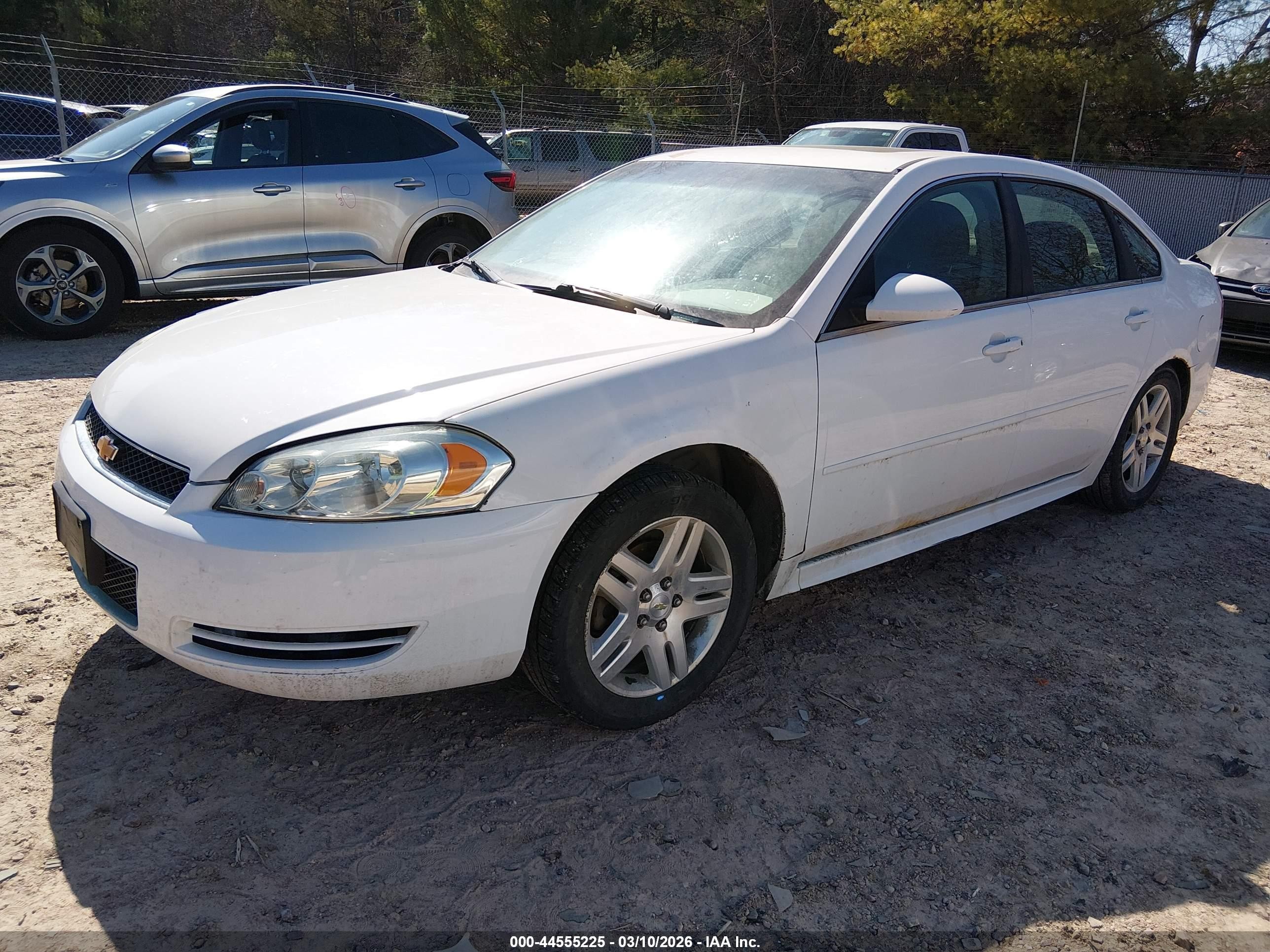 2014 Chevrolet Impala Limited Lt White vin: 2G1WB5E31E1124190