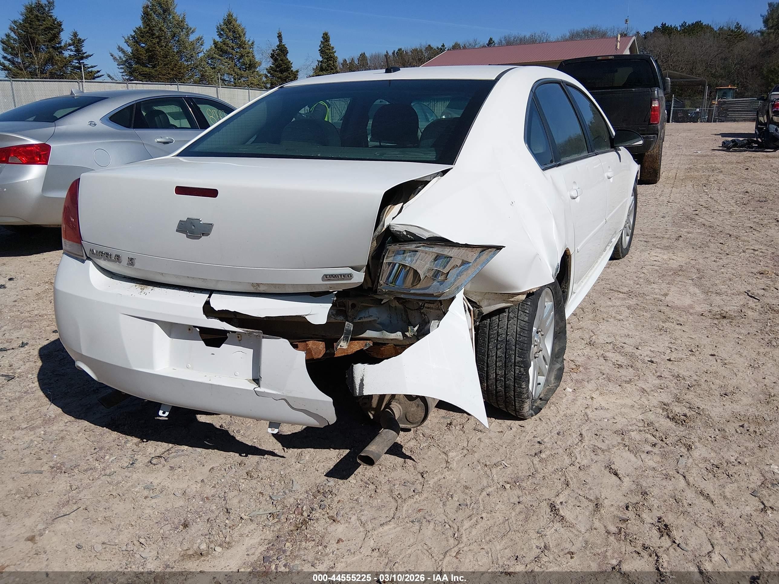 2014 Chevrolet Impala Limited Lt White vin: 2G1WB5E31E1124190