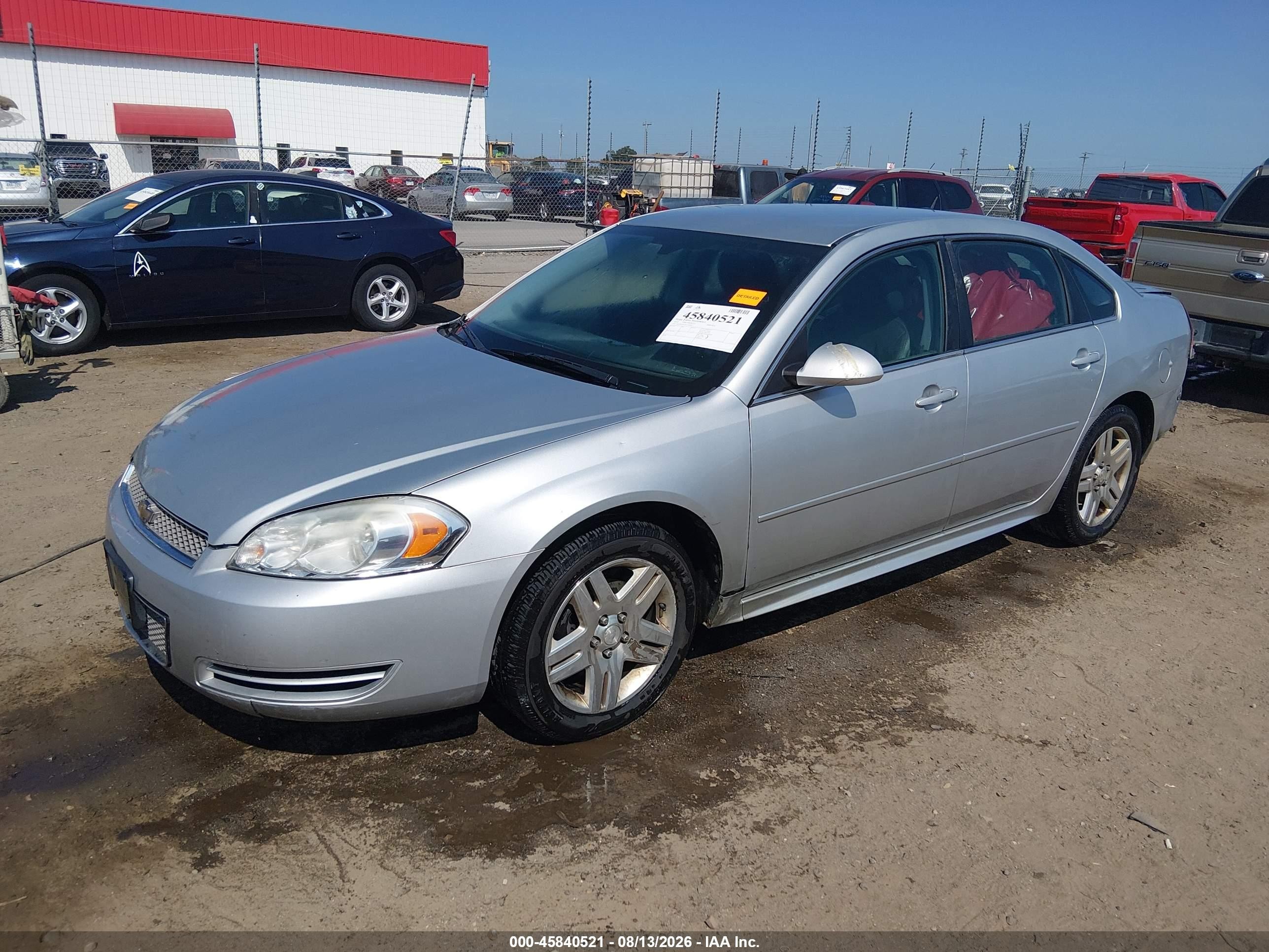 2012 Chevrolet Impala Lt Silver vin: 2G1WB5E32C1139195