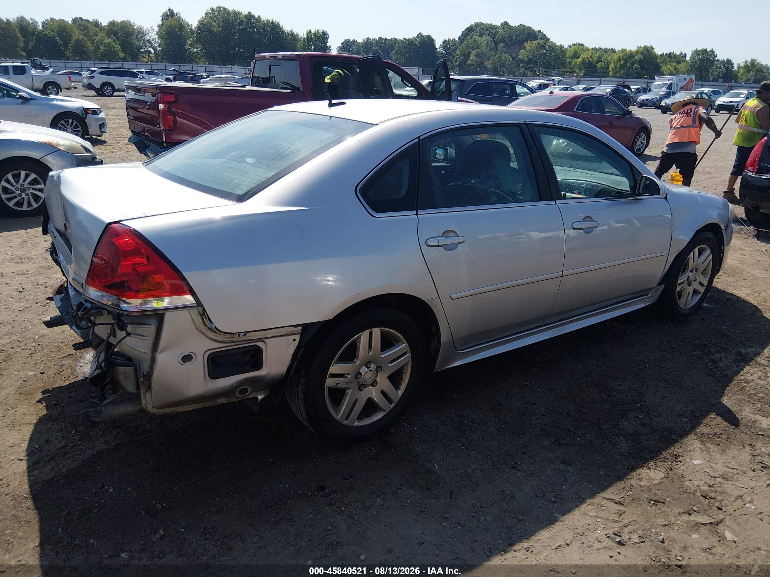 2012 Chevrolet Impala Lt Silver vin: 2G1WB5E32C1139195