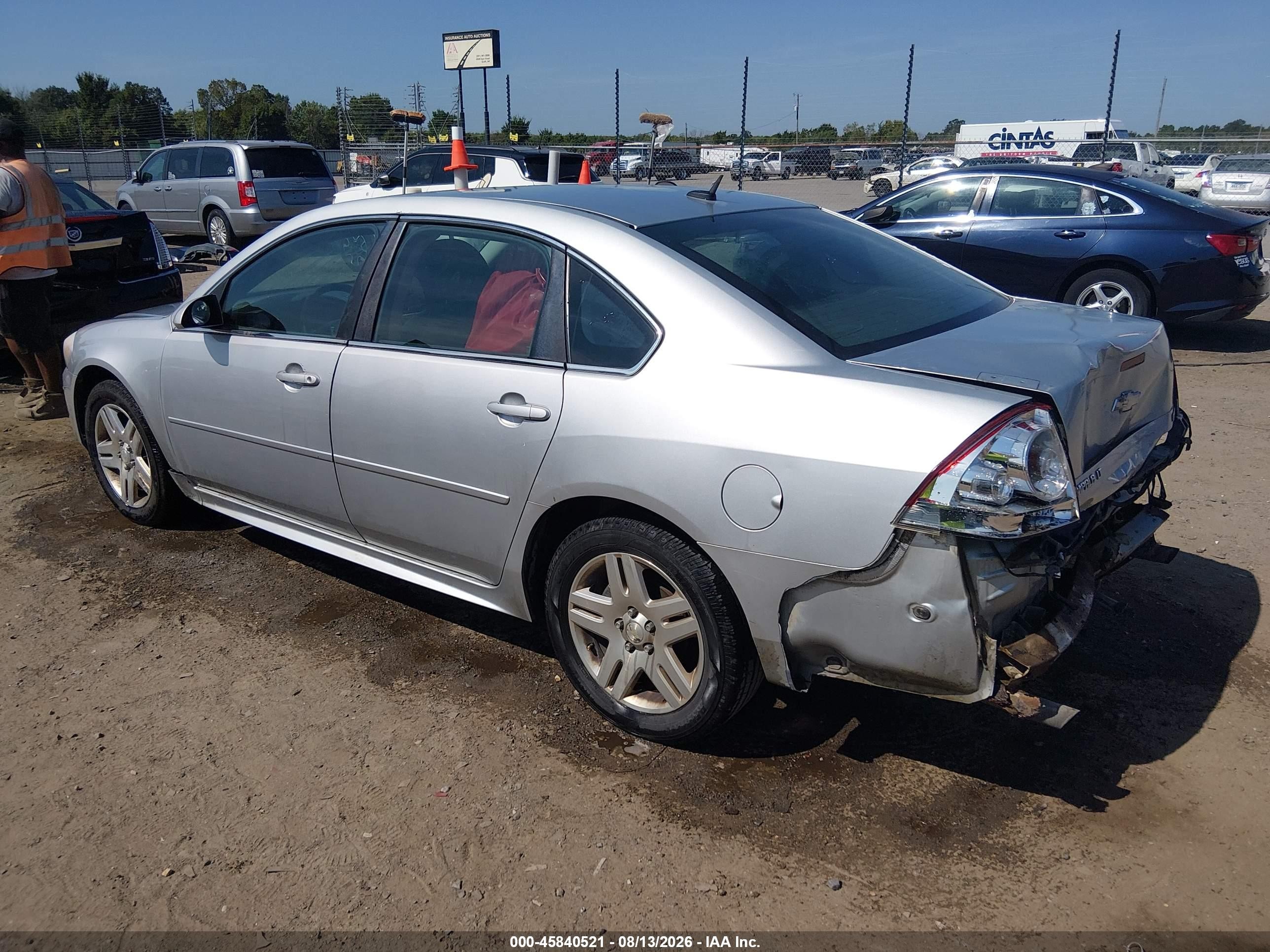 2012 Chevrolet Impala Lt Silver vin: 2G1WB5E32C1139195