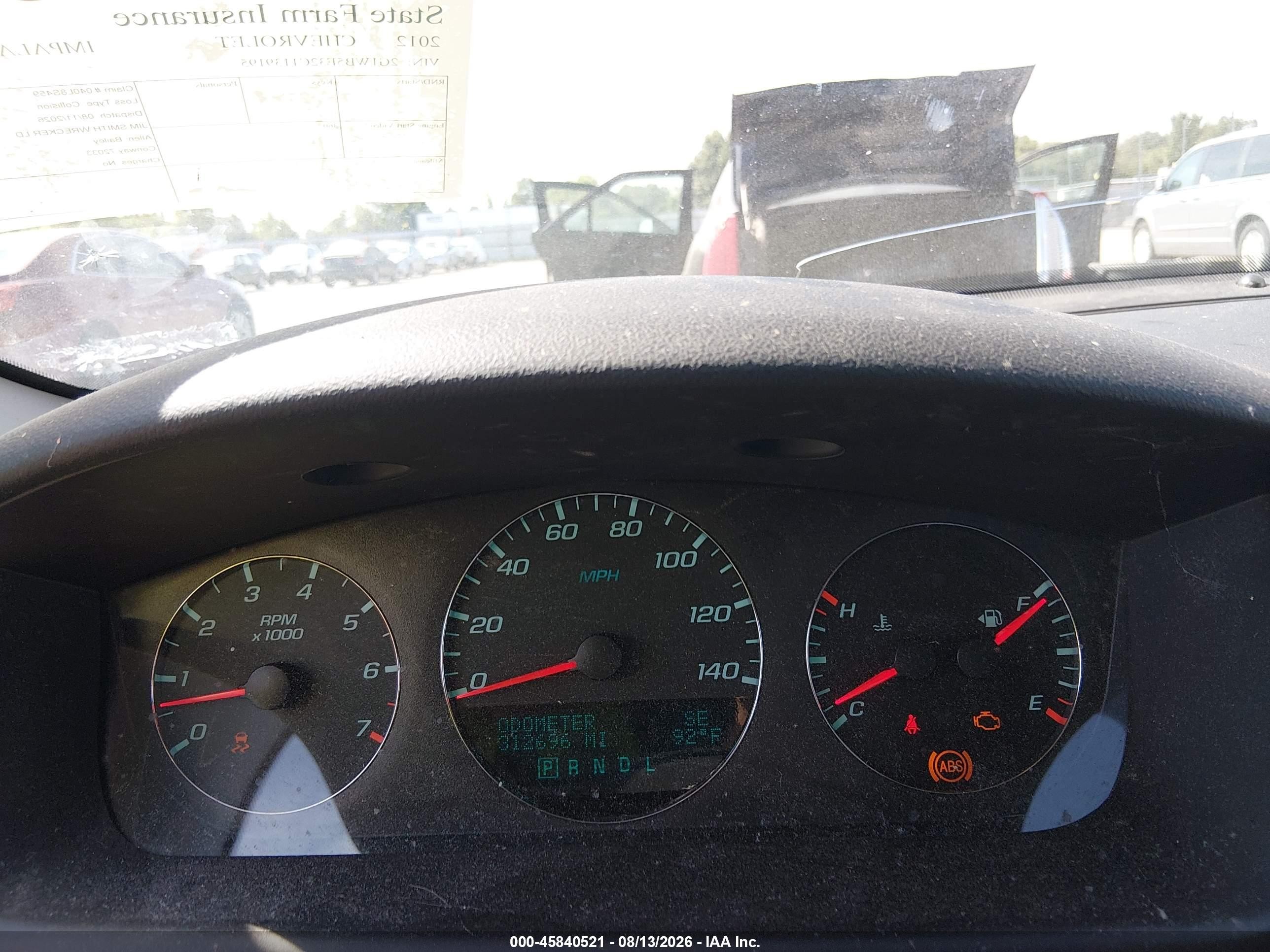 2012 Chevrolet Impala Lt Silver vin: 2G1WB5E32C1139195