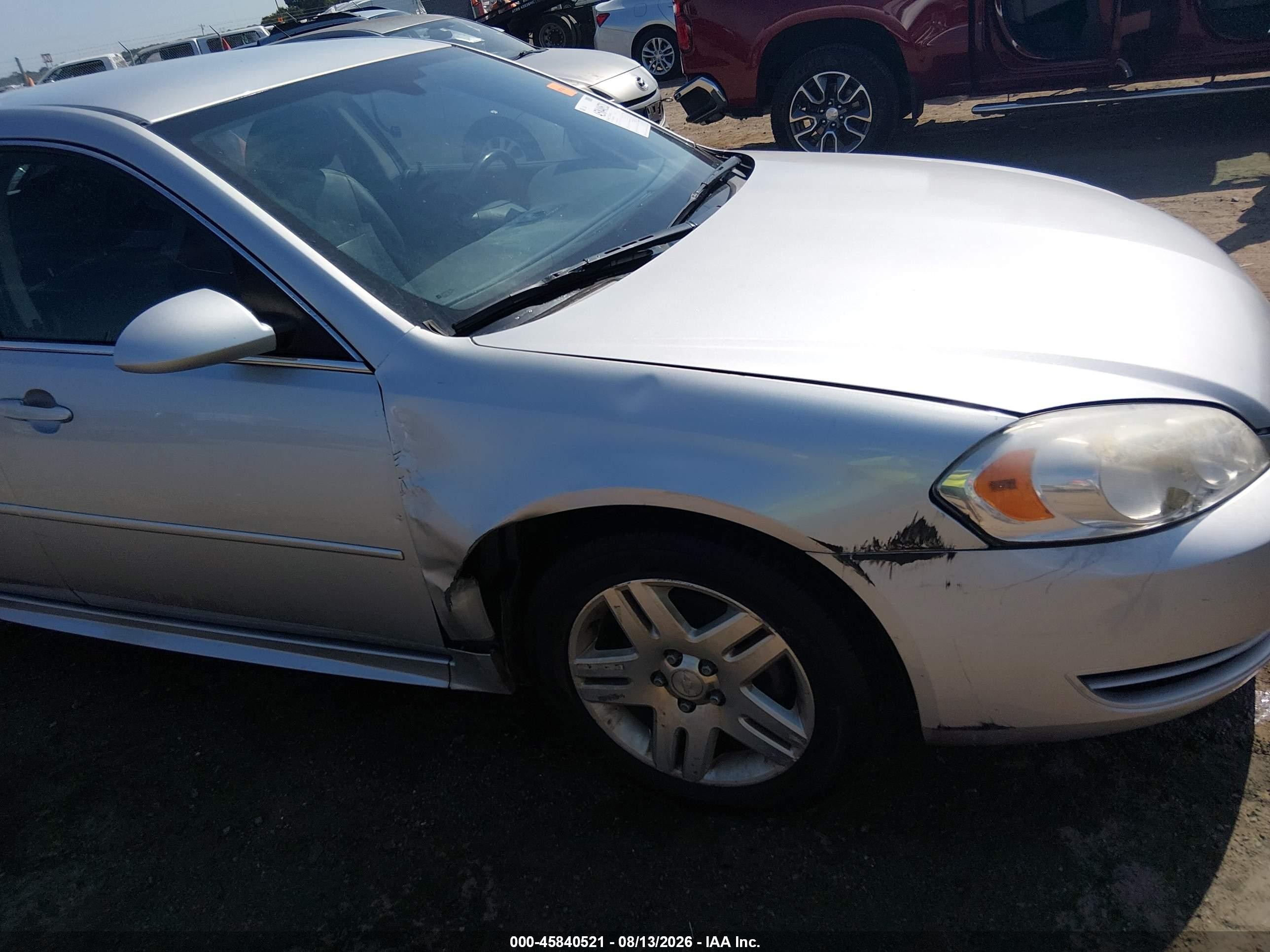2012 Chevrolet Impala Lt Silver vin: 2G1WB5E32C1139195