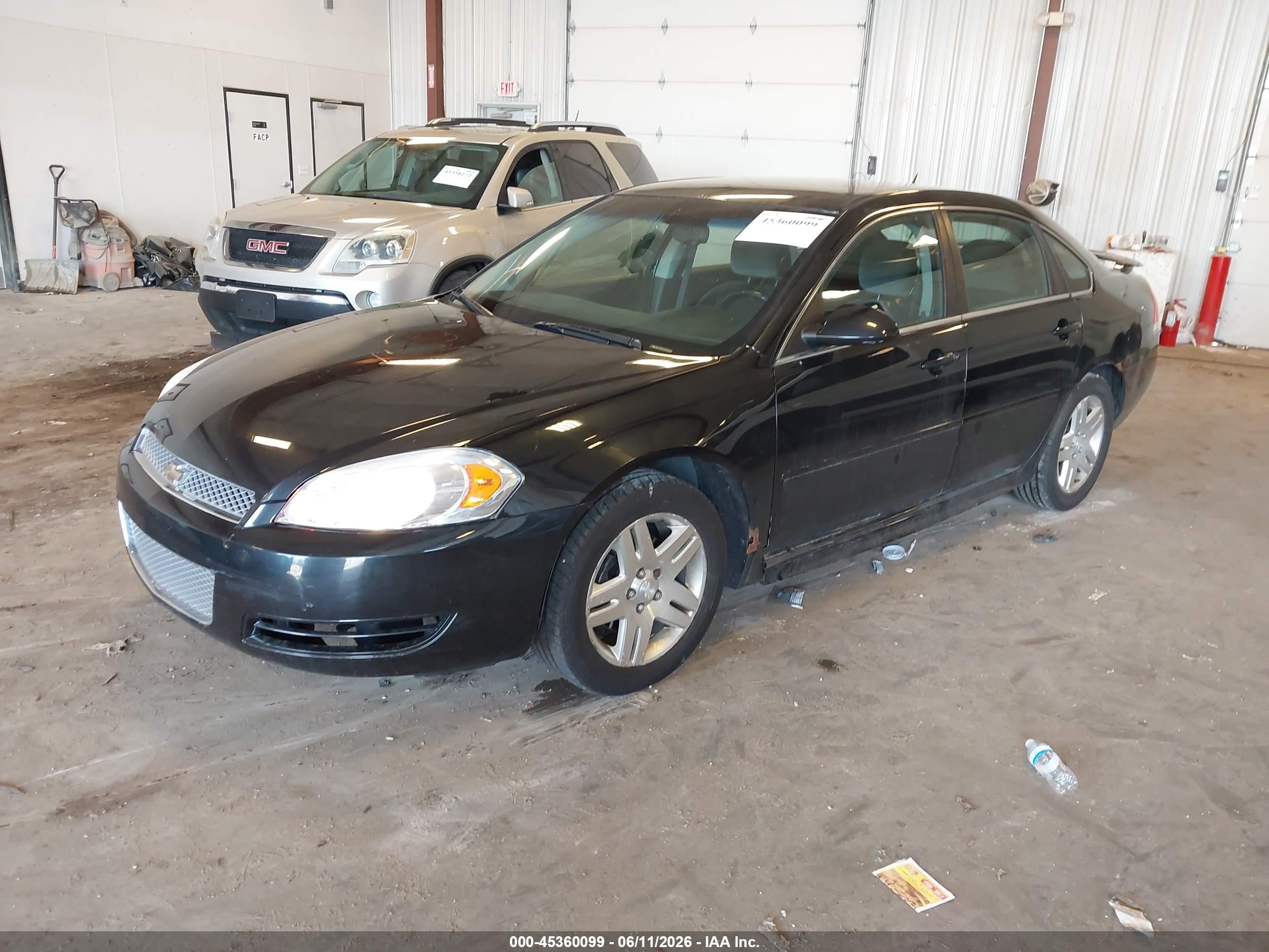 2012 Chevrolet Impala Lt Черный vin: 2G1WB5E33C1249964