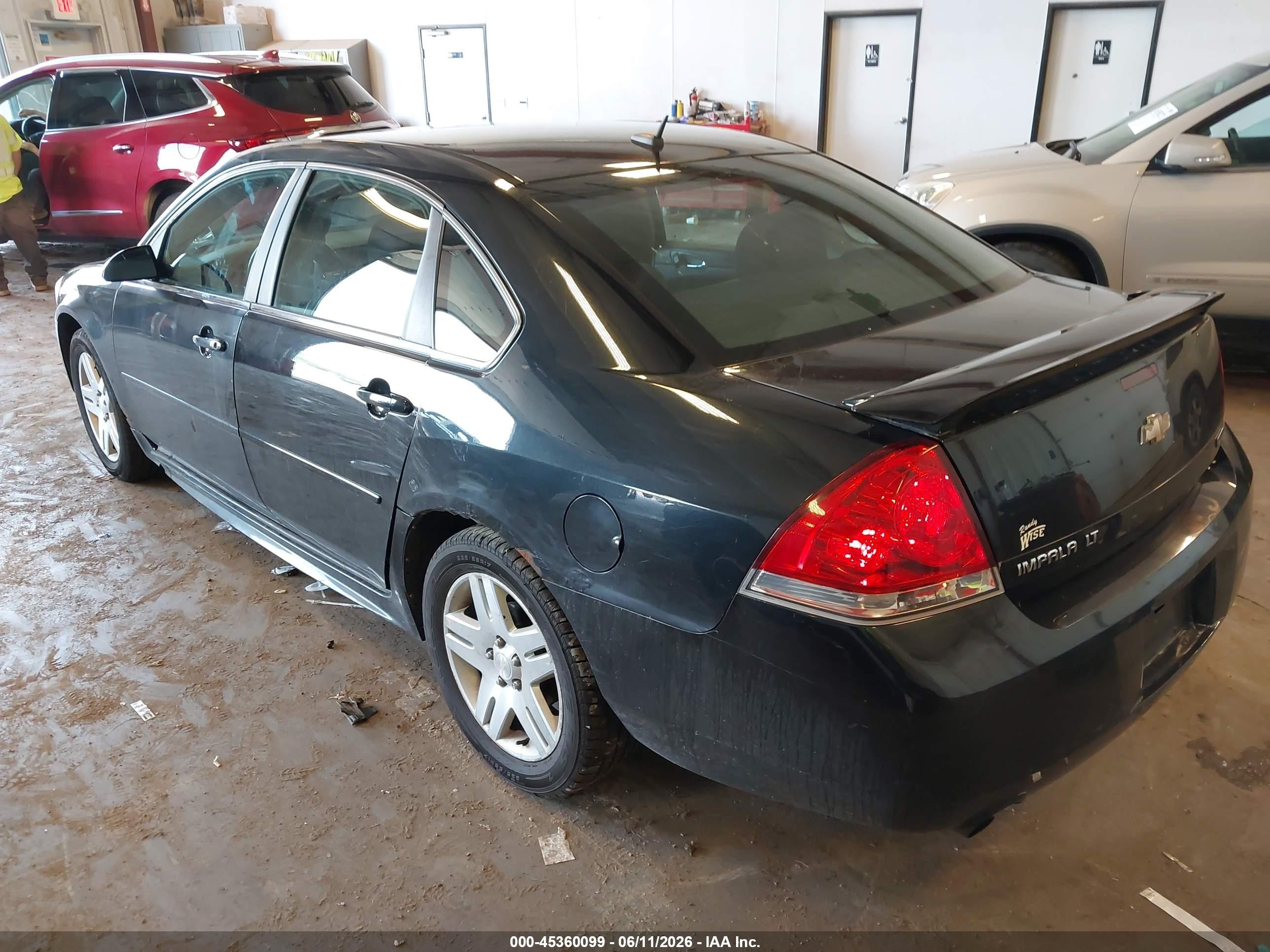 2012 Chevrolet Impala Lt Черный vin: 2G1WB5E33C1249964